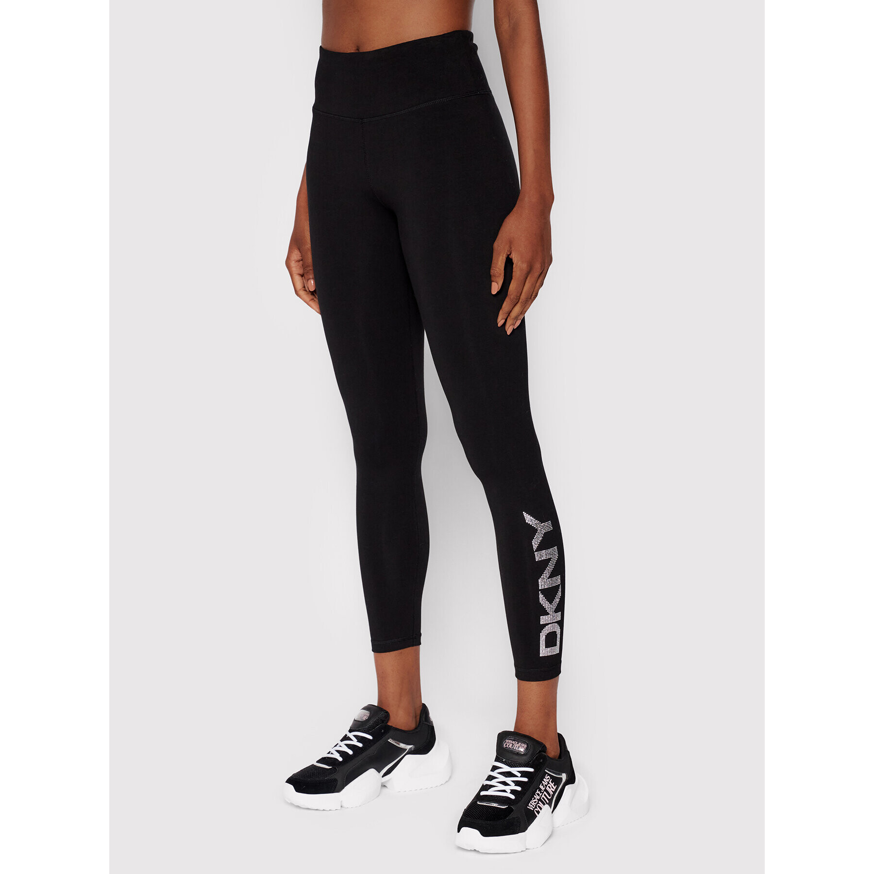 DKNY Sport Colanți DP1P2694 Negru Slim Fit - Pled.ro