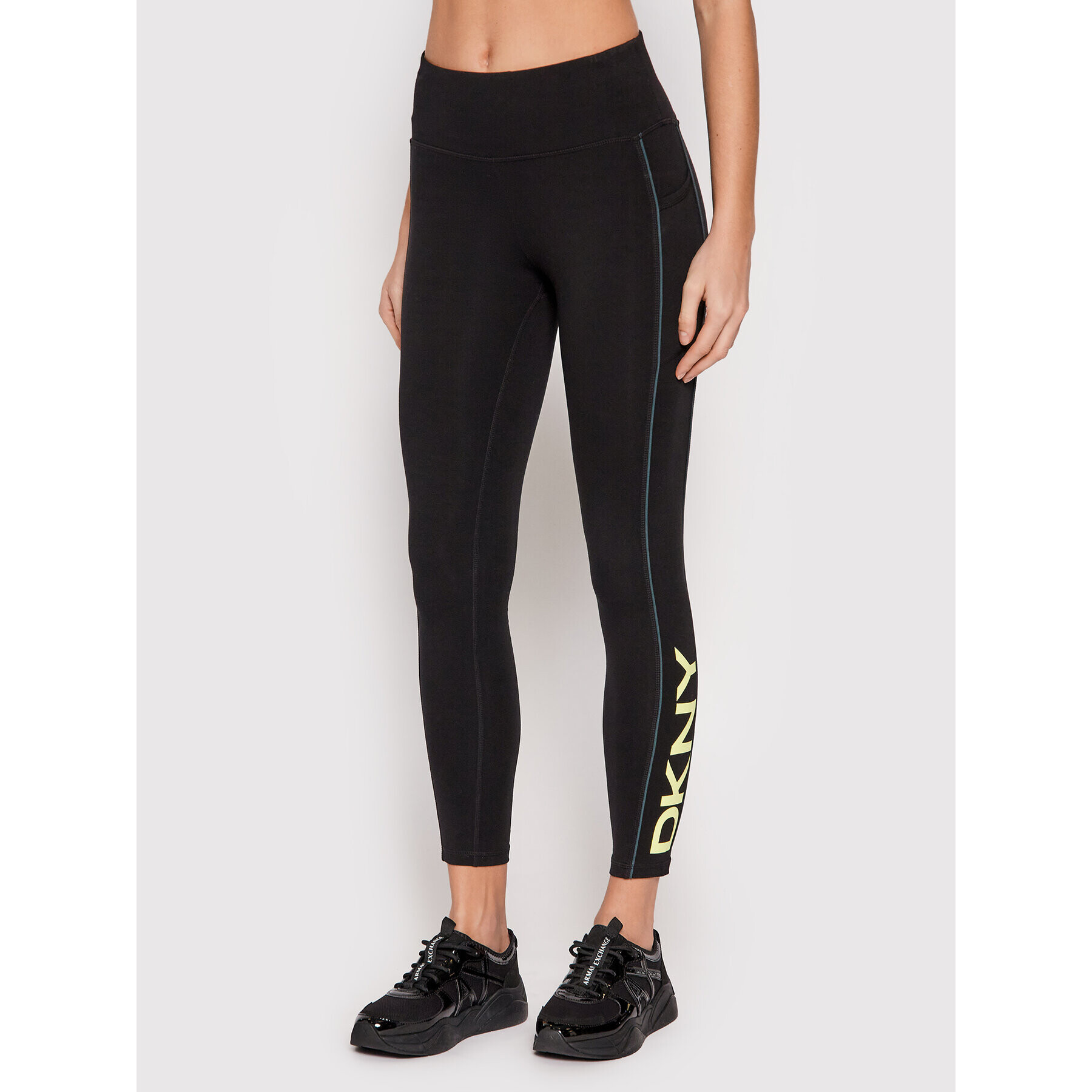 DKNY Sport Colanți DP1P2748 Negru Slim Fit - Pled.ro