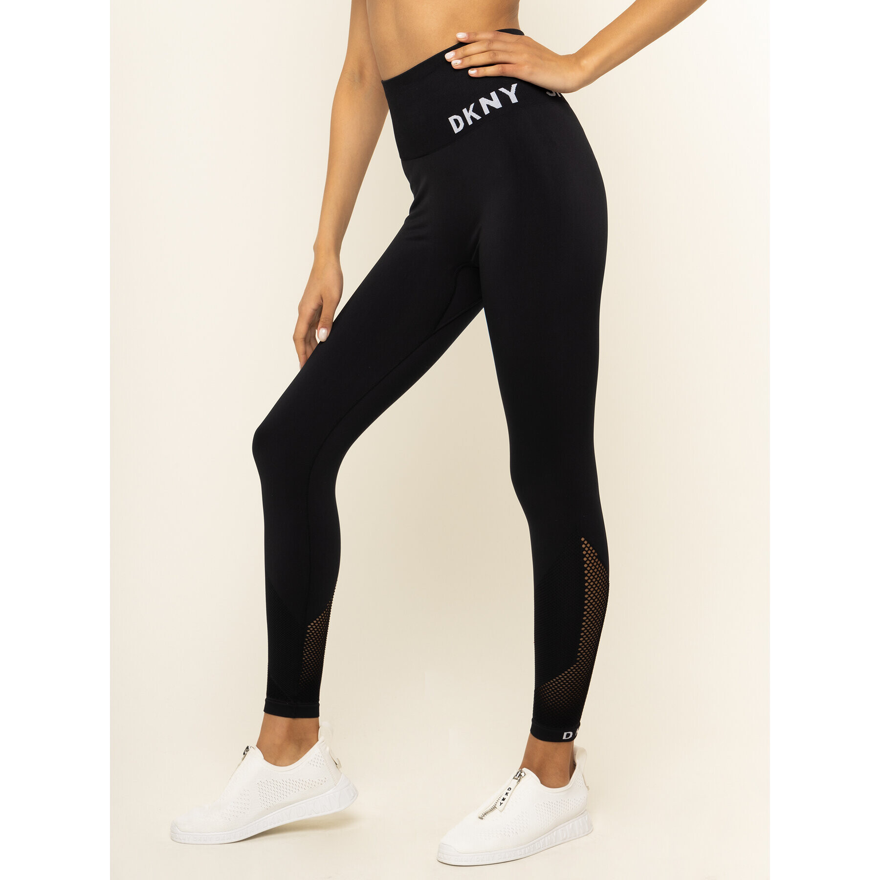 DKNY Sport Colanți DP8P1765 Negru Slim Fit - Pled.ro