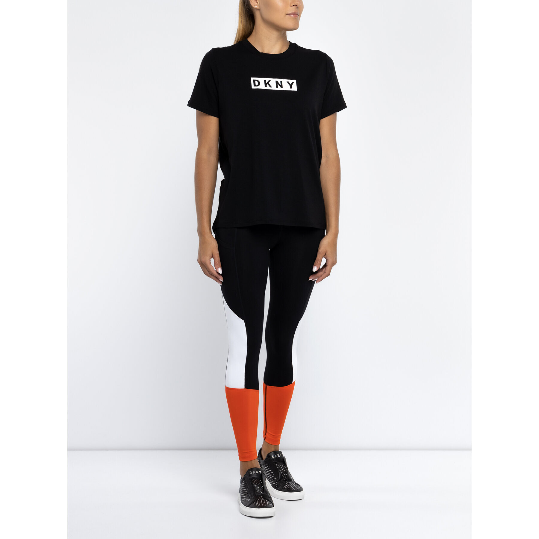 DKNY Sport Colanți DP9P1921 Negru Slim Fit - Pled.ro