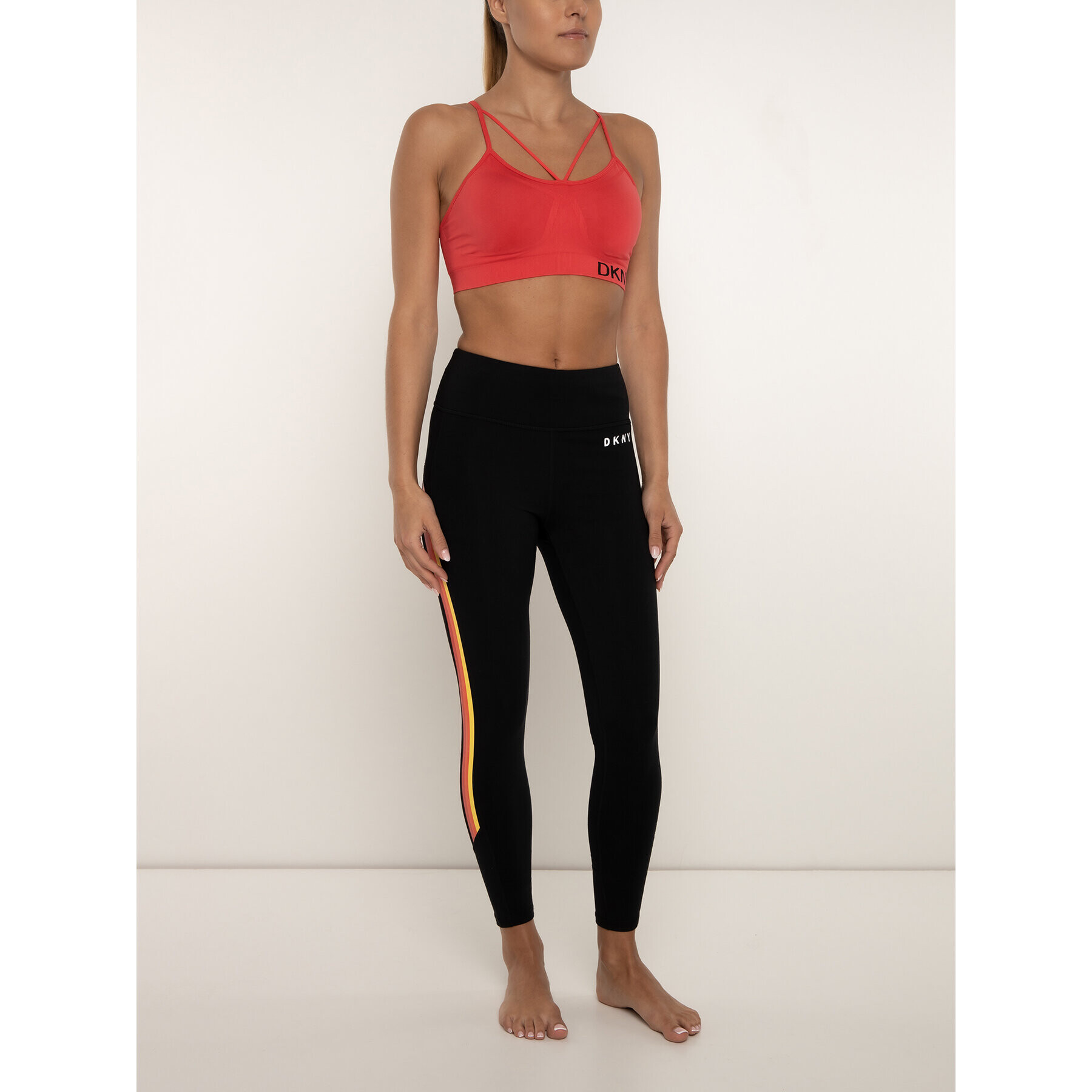 DKNY Sport Colanți DP9P2051 Negru Slim Fit - Pled.ro