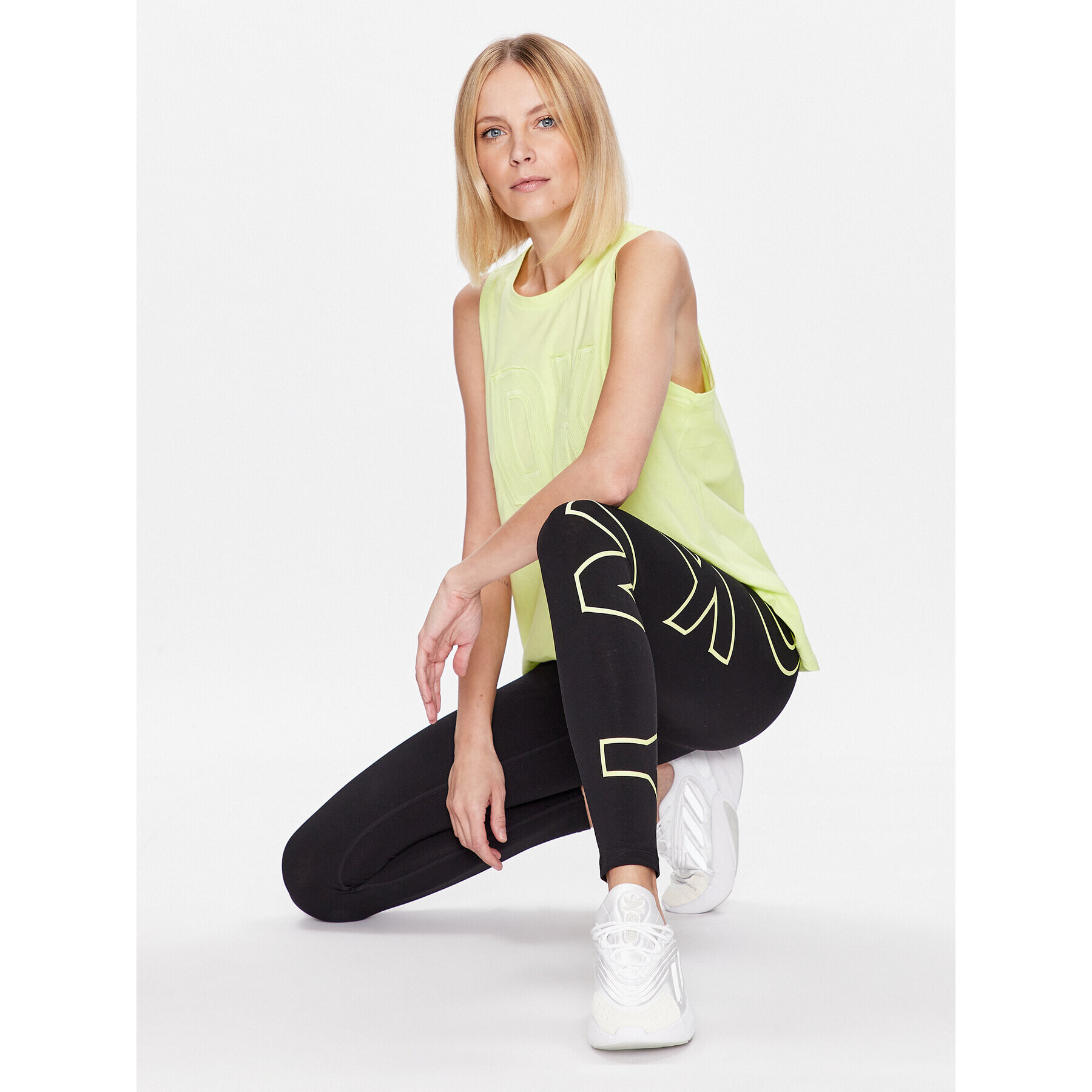 DKNY Sport Colanți DP1P1960 Galben Active Fit - Pled.ro