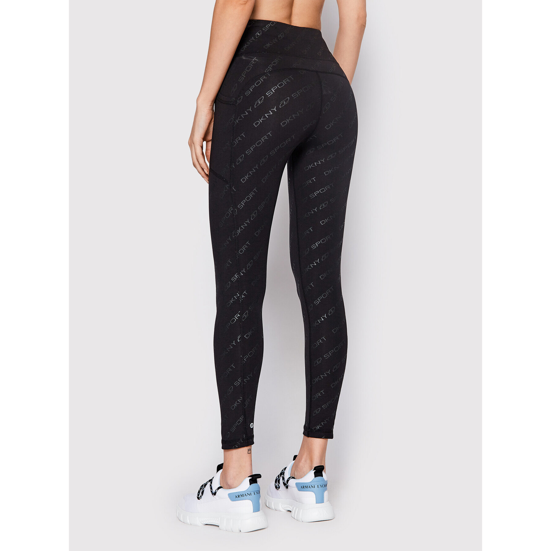 DKNY Sport Colanți DP1P2835 Negru Slim Fit - Pled.ro