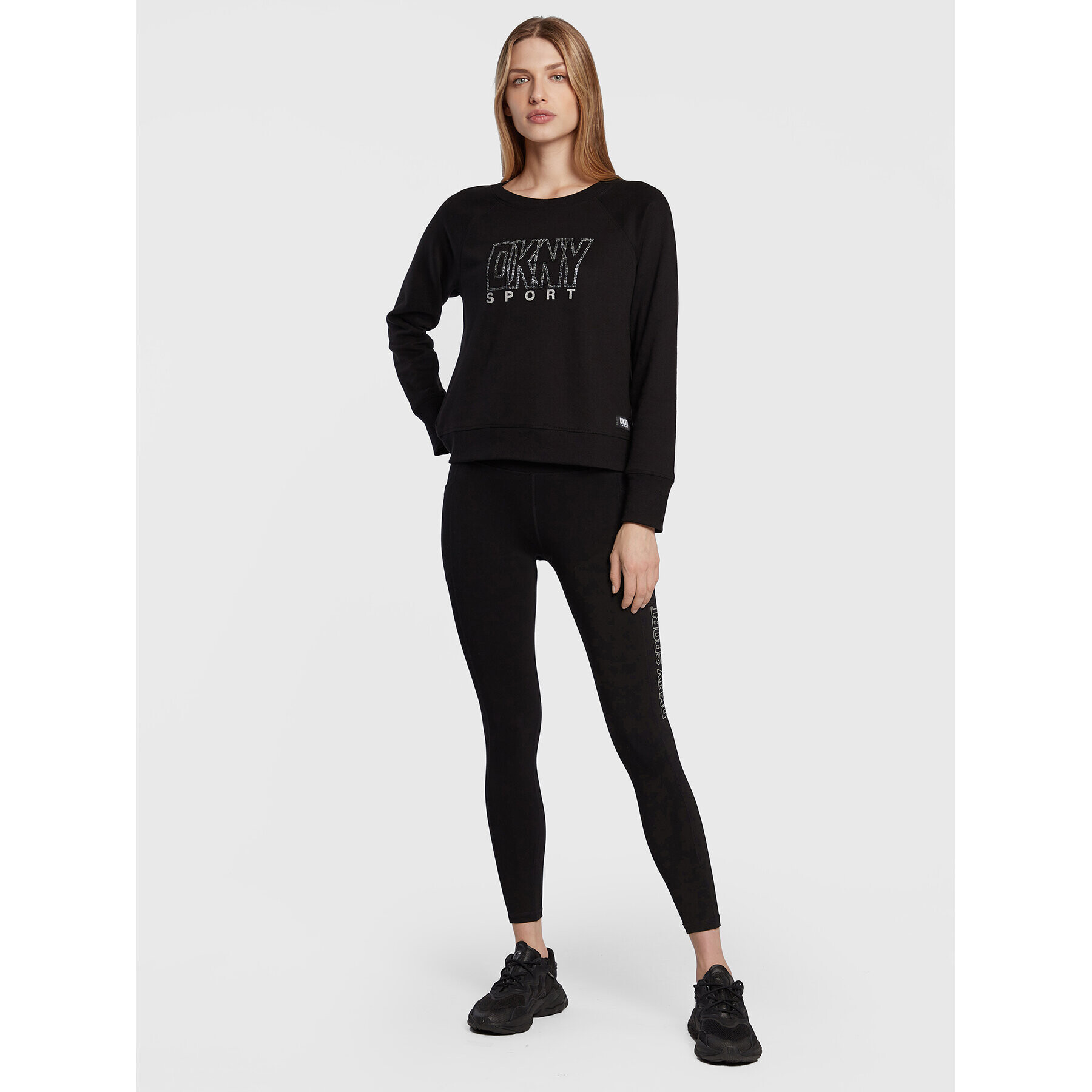 DKNY Sport Colanți DP1P2864 Negru Slim Fit - Pled.ro