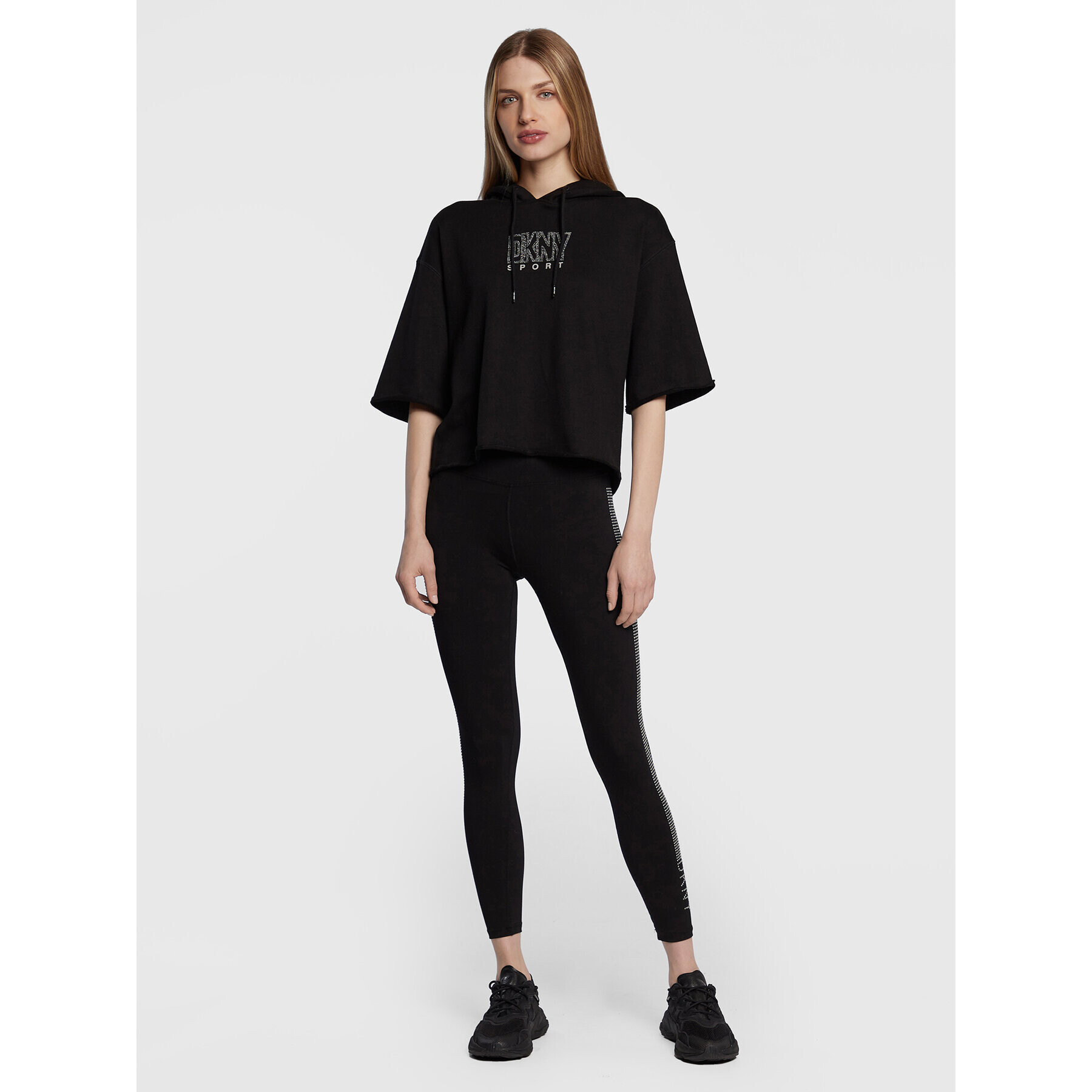 DKNY Sport Colanți DP2P2300 Negru Slim Fit - Pled.ro