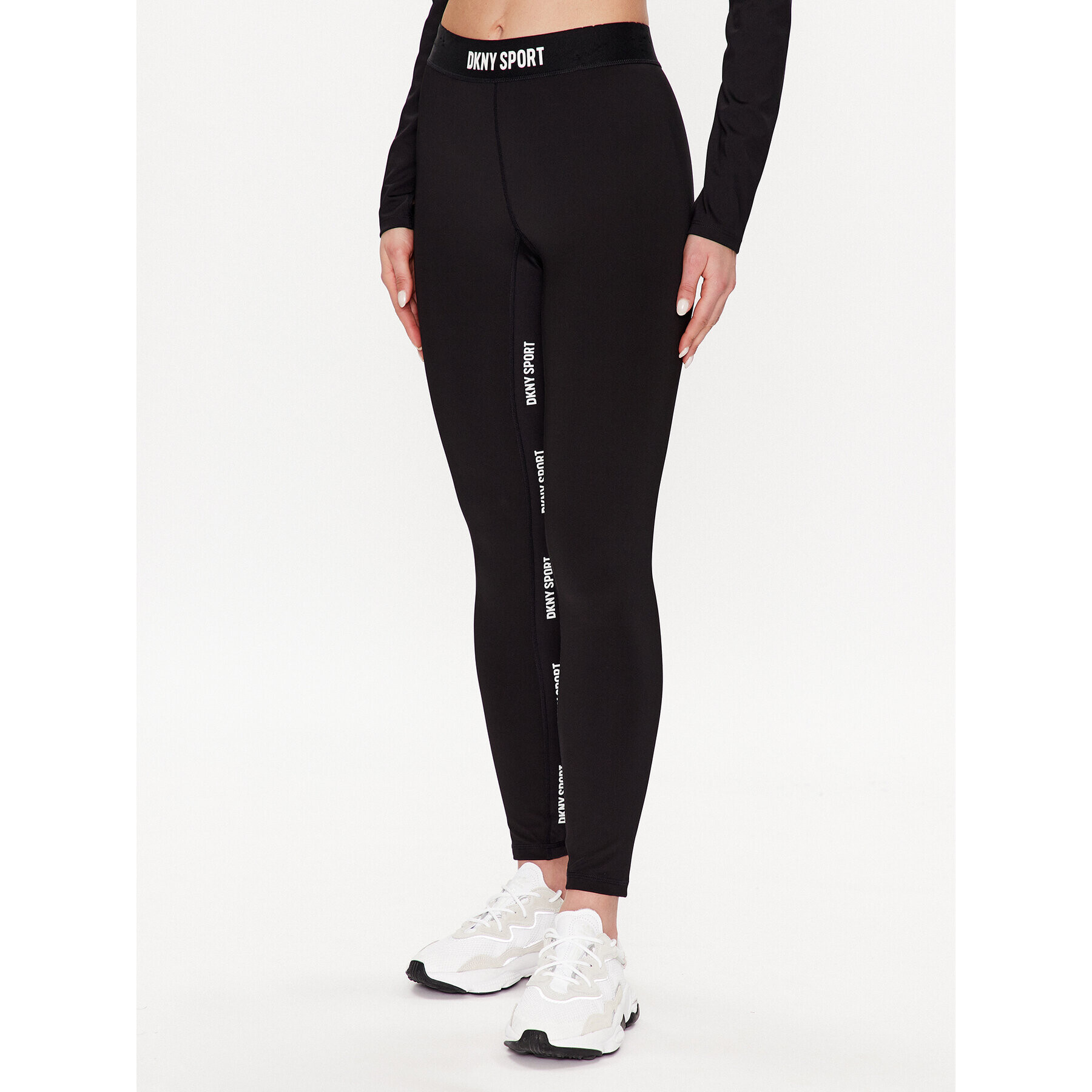 DKNY Sport Colanți DP2P3175 Negru Slim Fit - Pled.ro