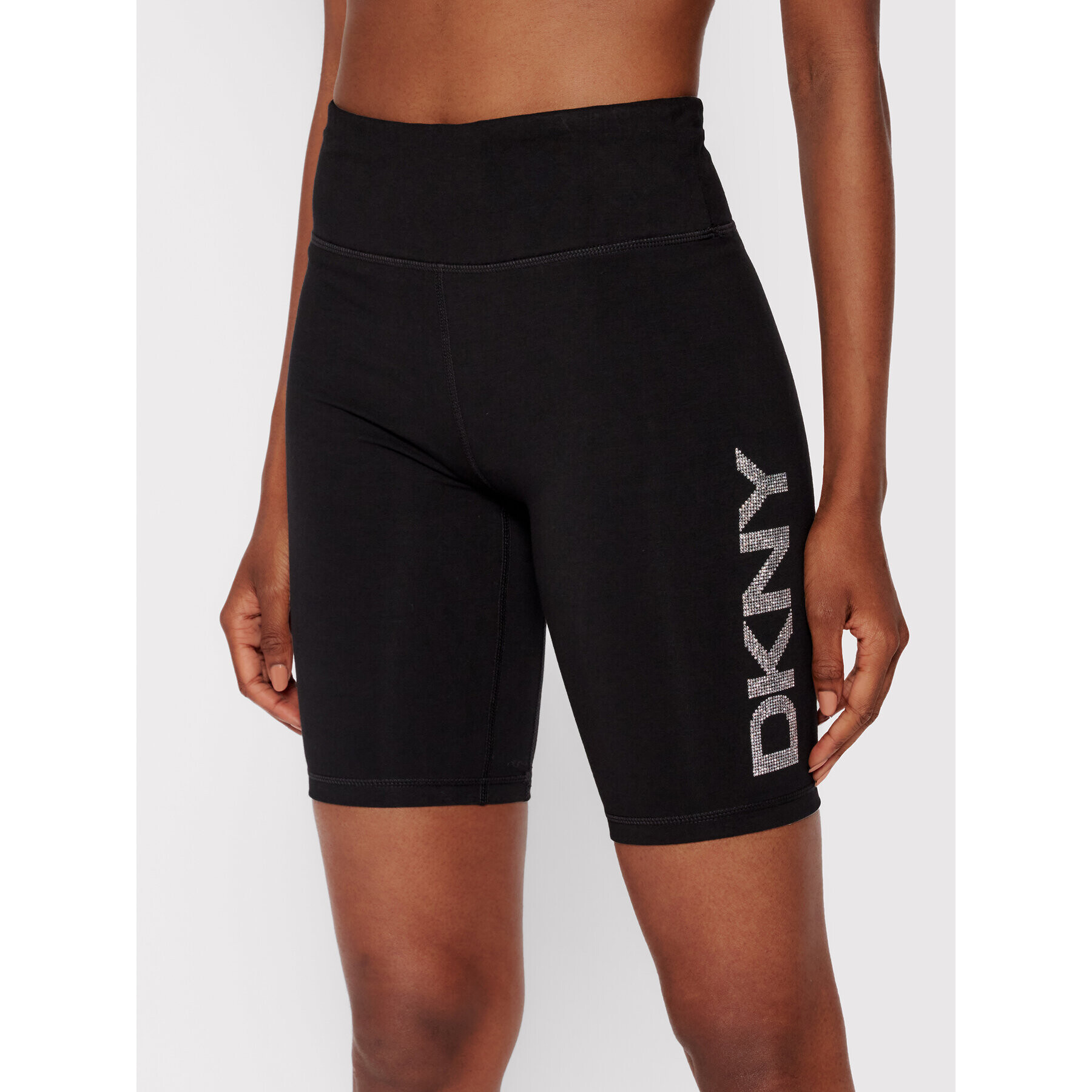 DKNY Sport Pantaloni scurți de ciclism DP1S4865 Negru Skinny Fit - Pled.ro