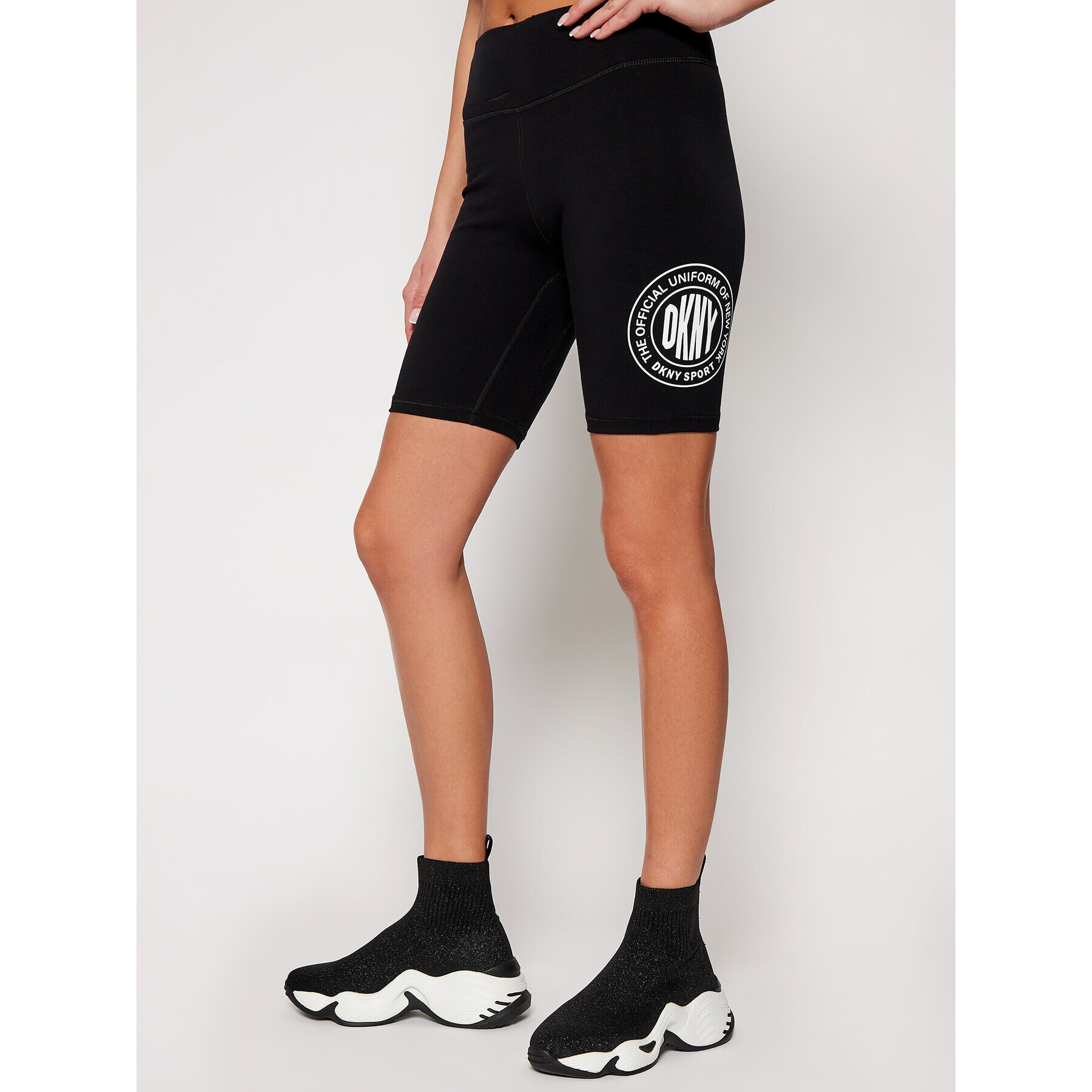 DKNY Sport Pantaloni scurți sport DP0S4739 Negru Slim Fit - Pled.ro