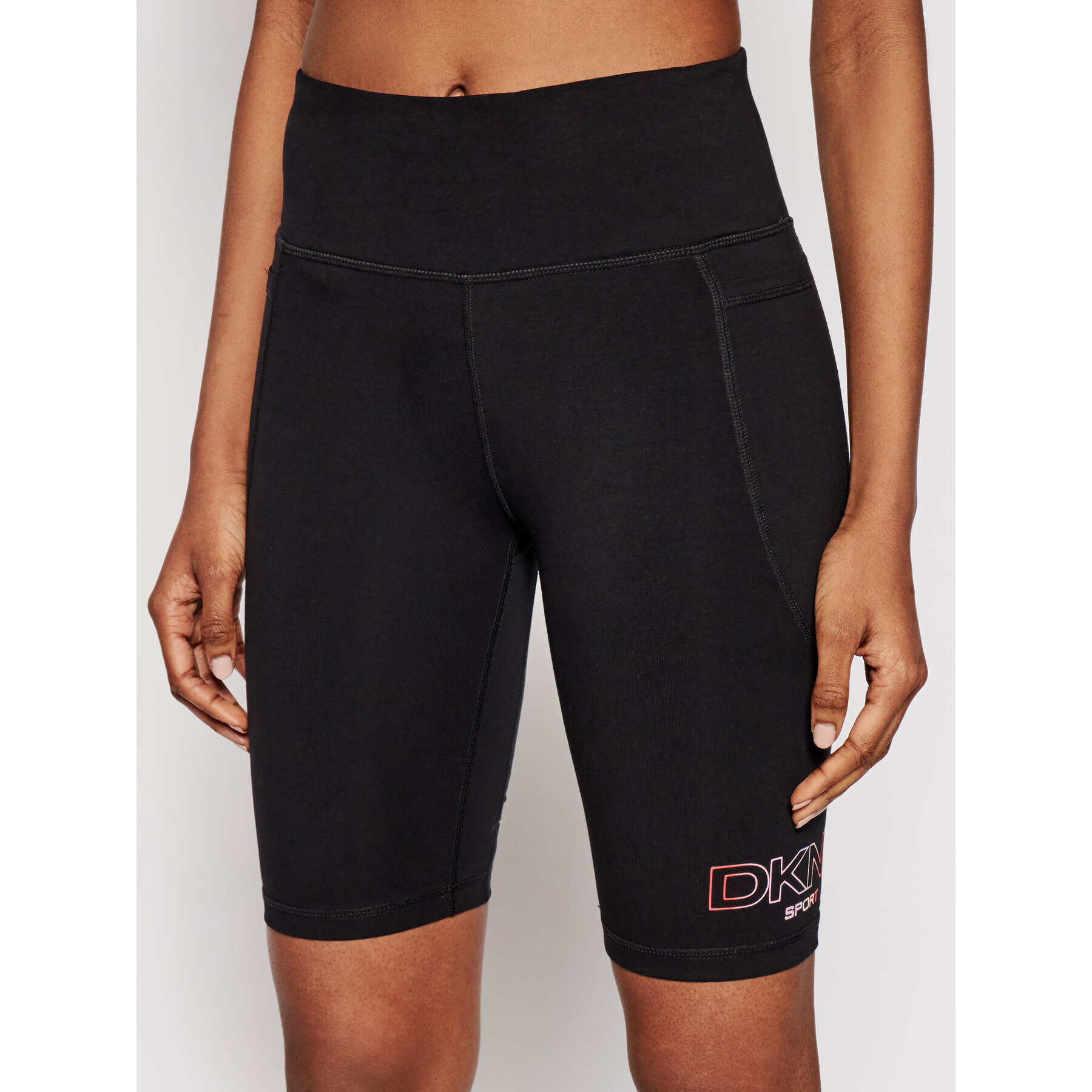 DKNY Sport Pantaloni scurți sport DP1S4824 Negru Slim Fit - Pled.ro