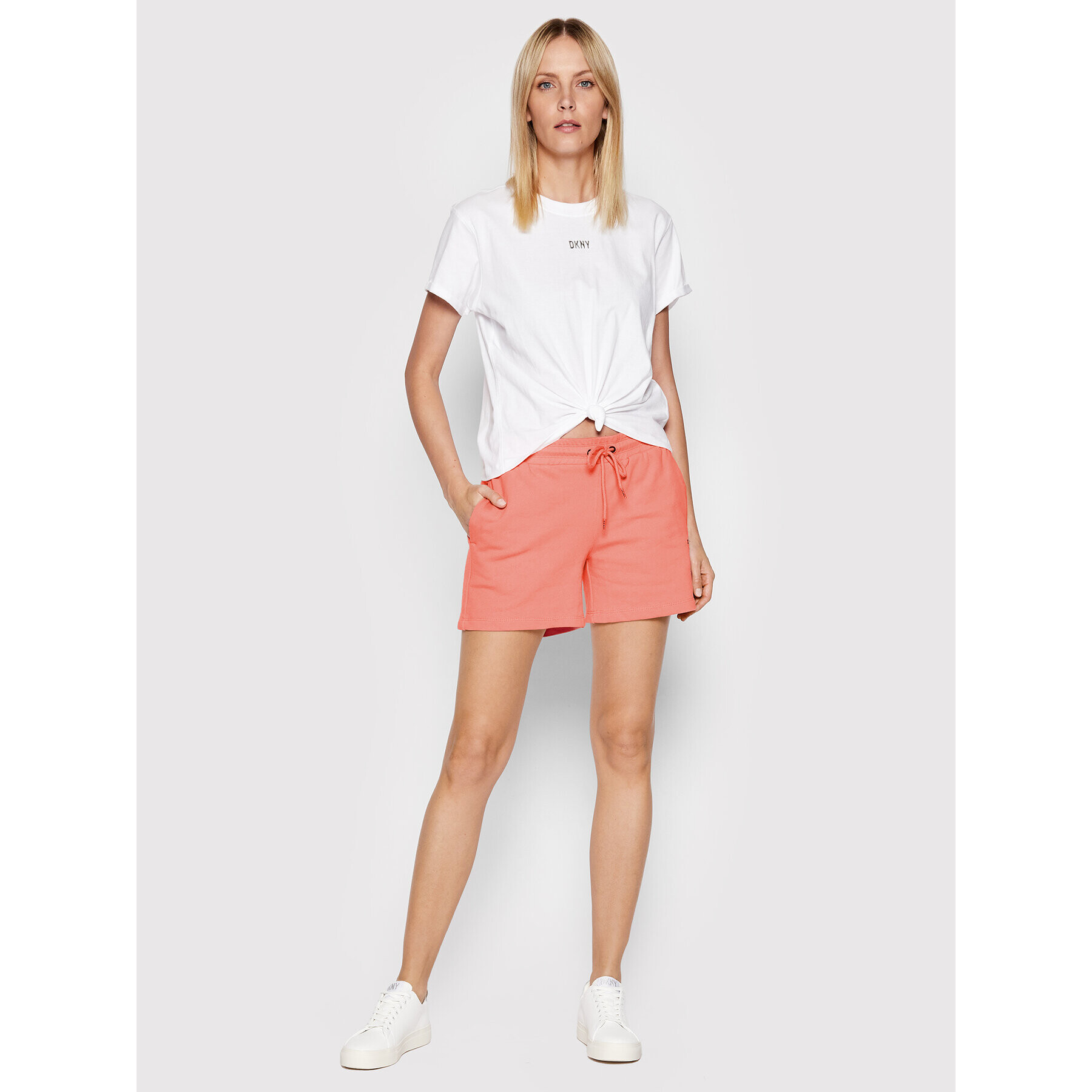 DKNY Sport Pantaloni scurți sport DP1S4993 Roz Regular Fit - Pled.ro