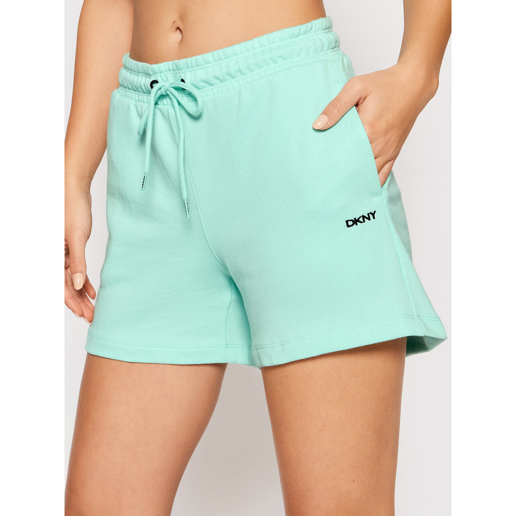 DKNY Sport Pantaloni scurți sport DP1S4993 Verde Regular Fit - Pled.ro