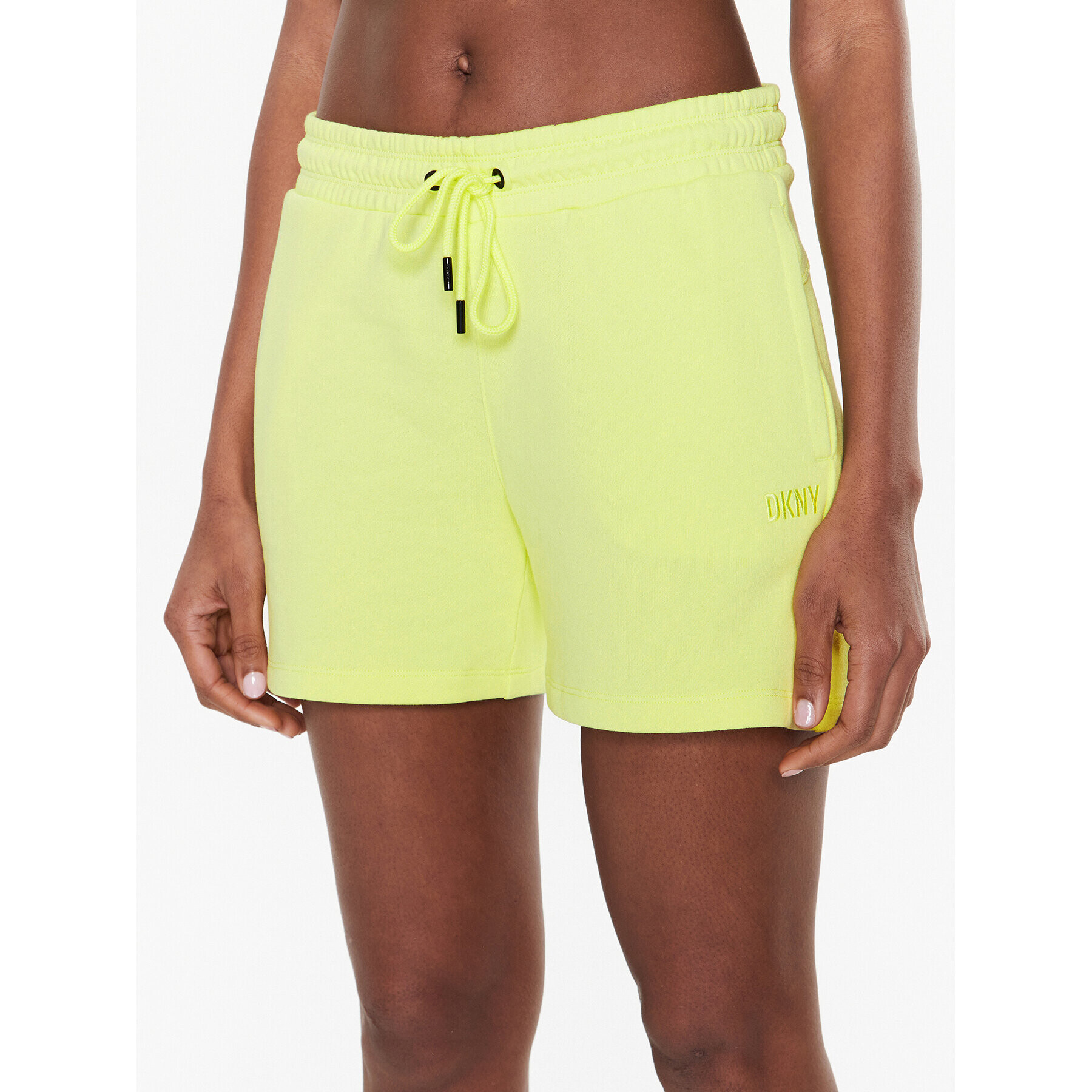 DKNY Sport Pantaloni scurți sport DP2S4993 Galben Classic Fit - Pled.ro