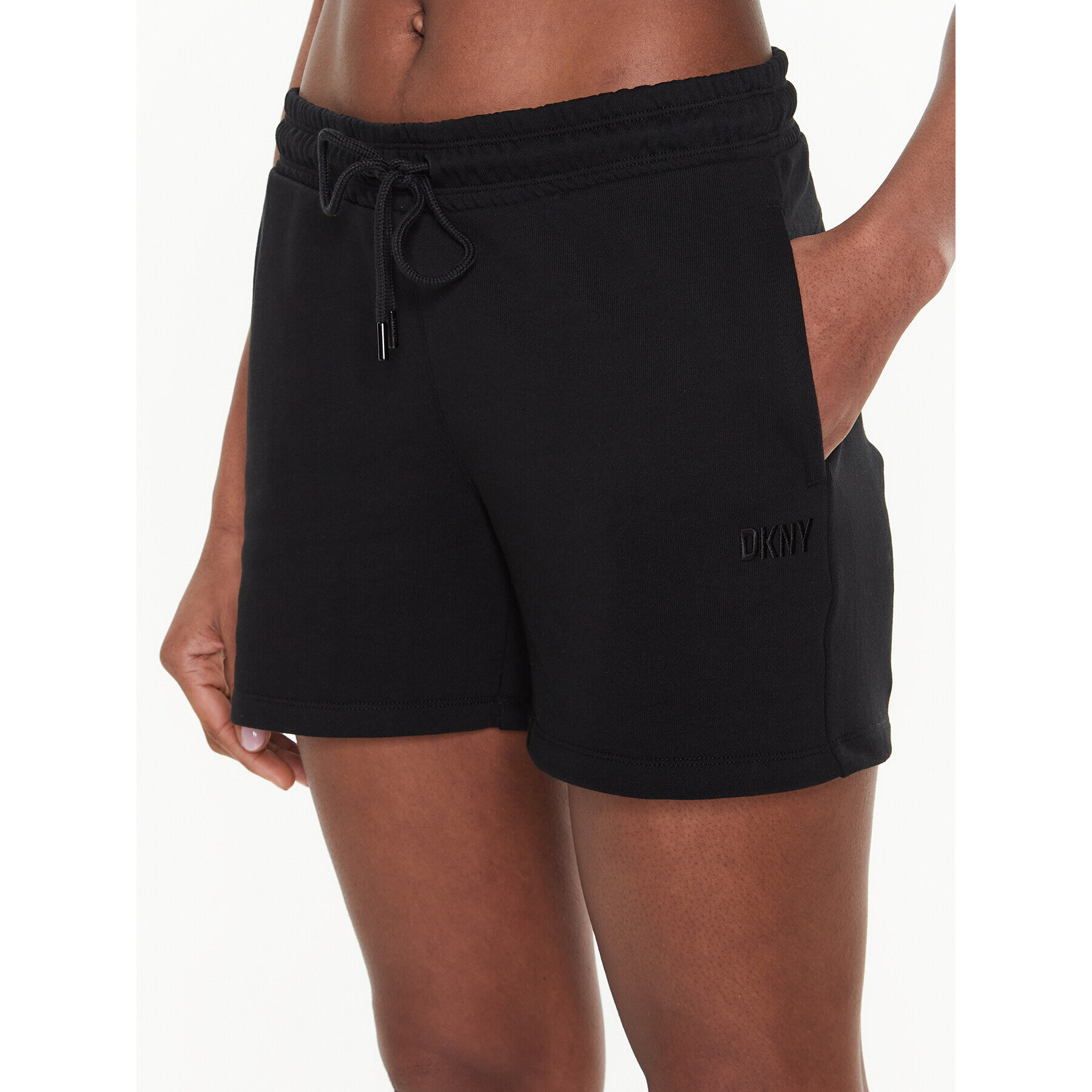 DKNY Sport Pantaloni scurți sport DP2S4993 Negru Classic Fit - Pled.ro