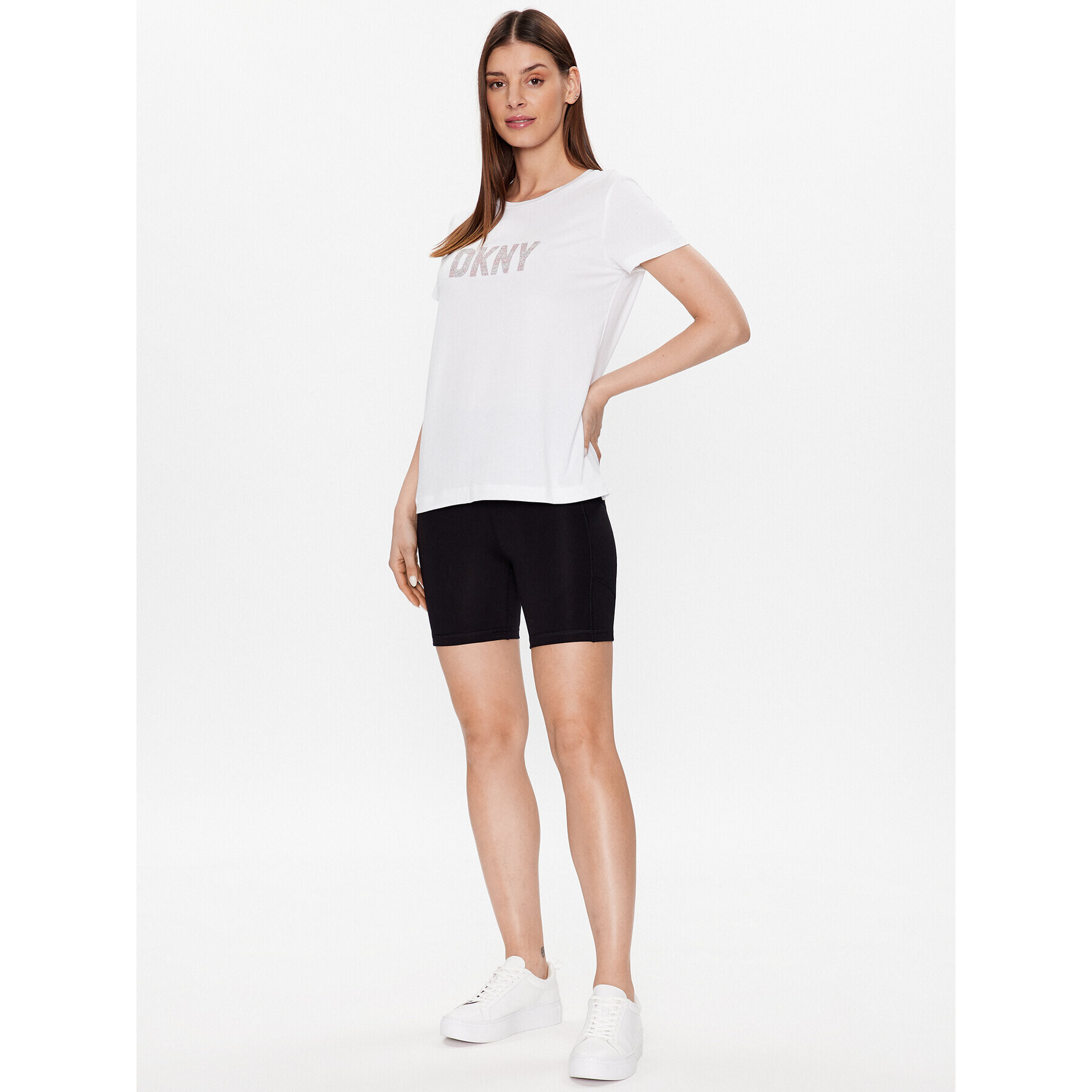 DKNY Sport Pantaloni scurți sport DP2S5088 Negru Active Fit - Pled.ro