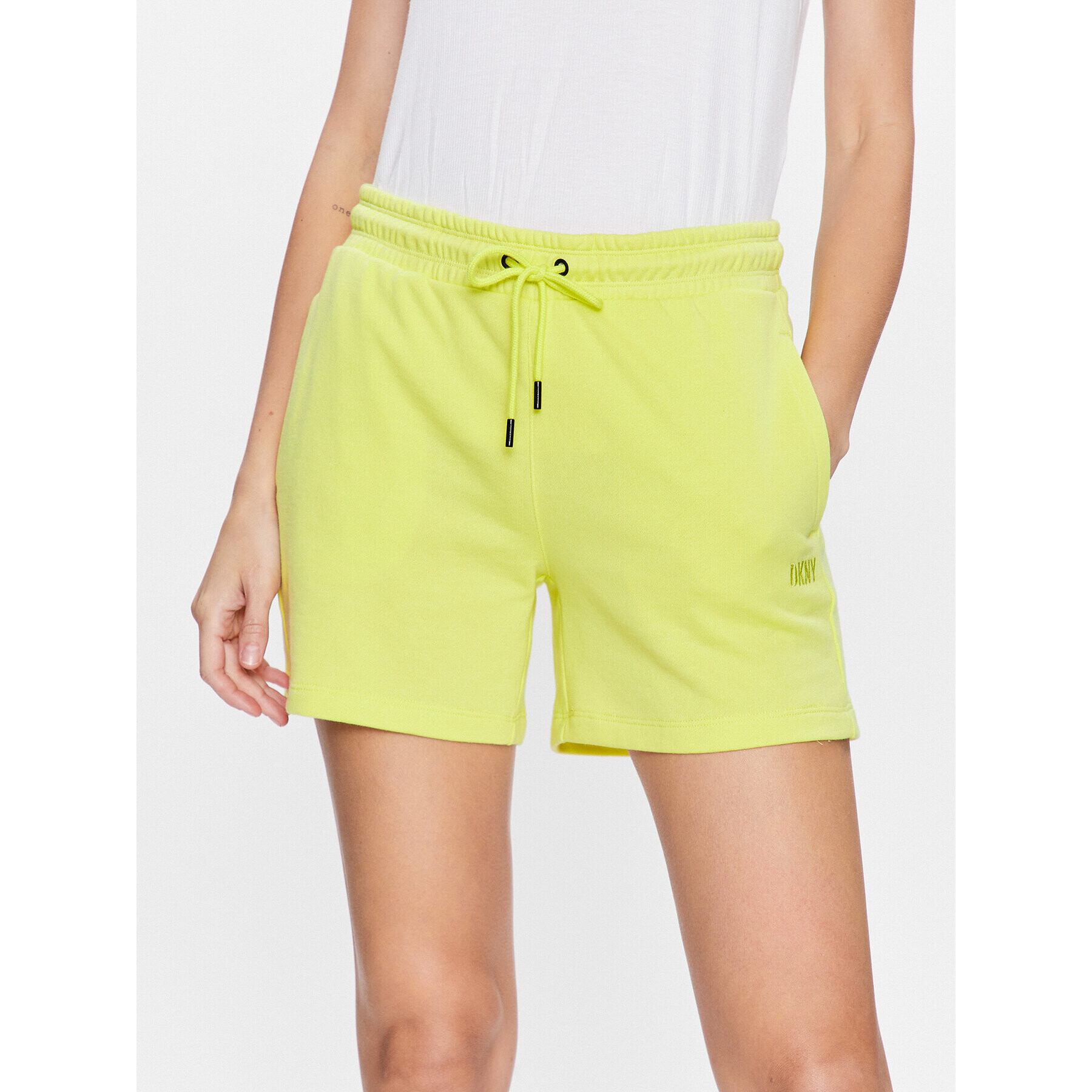 DKNY Sport Pantaloni scurți sport DP3S4993 Verde Classic Fit - Pled.ro