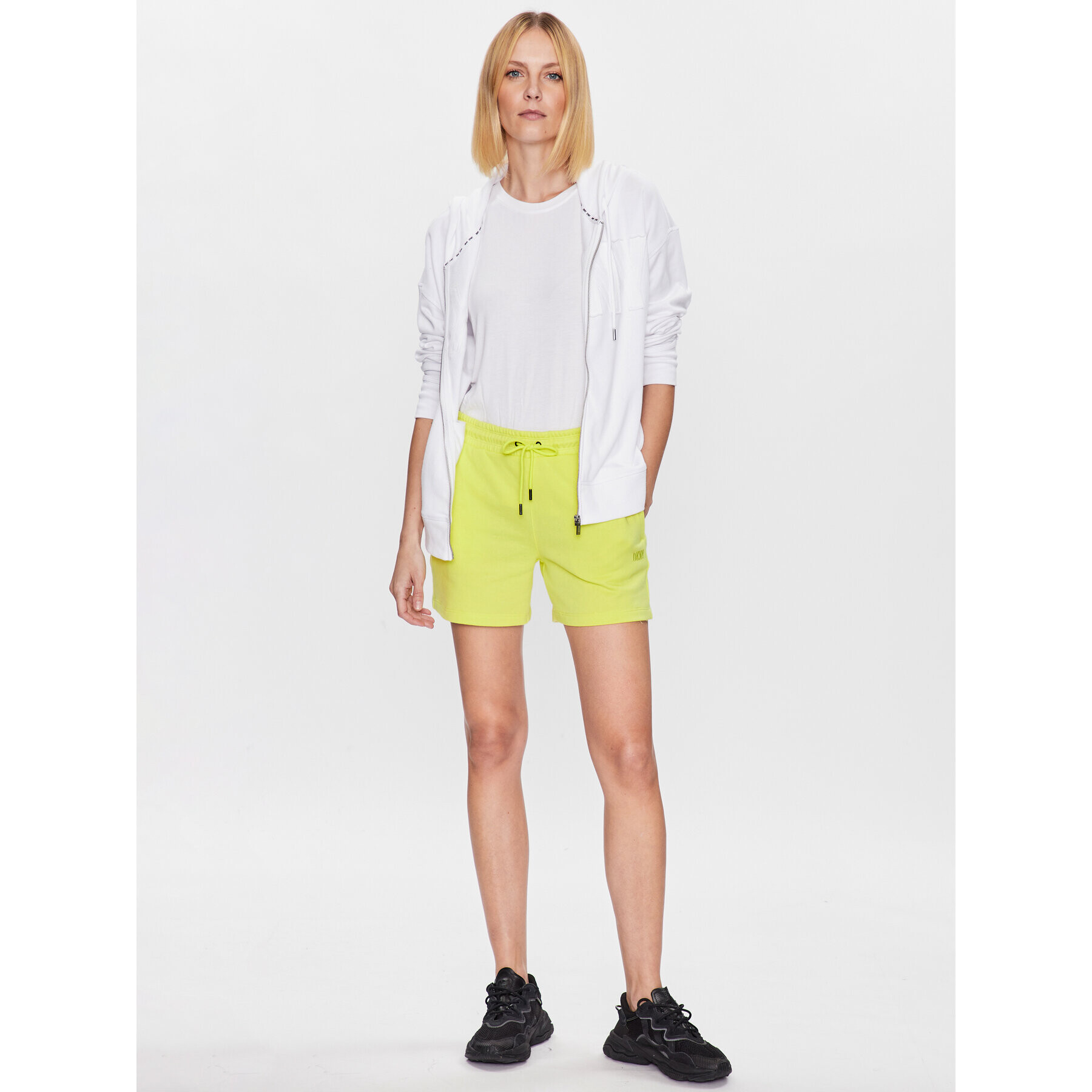 DKNY Sport Pantaloni scurți sport DP3S4993 Verde Classic Fit - Pled.ro