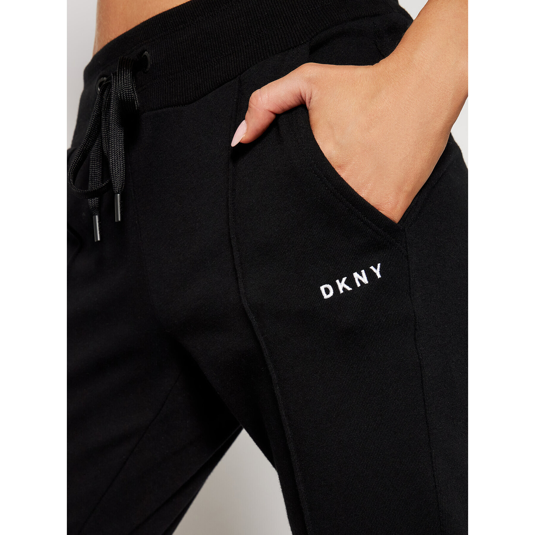 DKNY Sport Pantaloni trening DP0P2513 Negru Regular Fit - Pled.ro