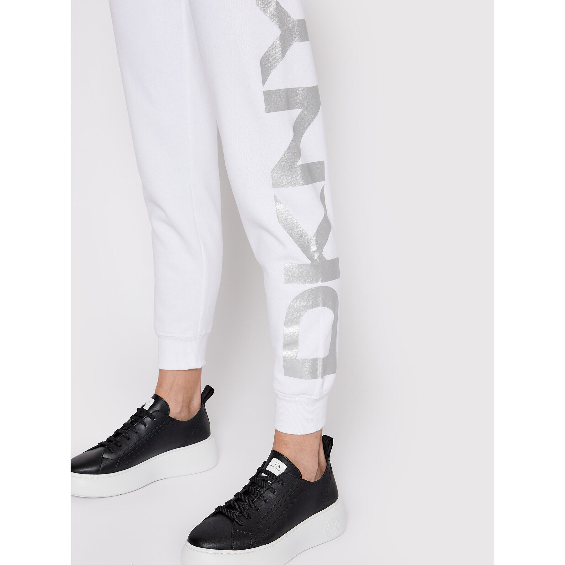 DKNY Sport Pantaloni trening DP1P1251 Alb Regular Fit - Pled.ro