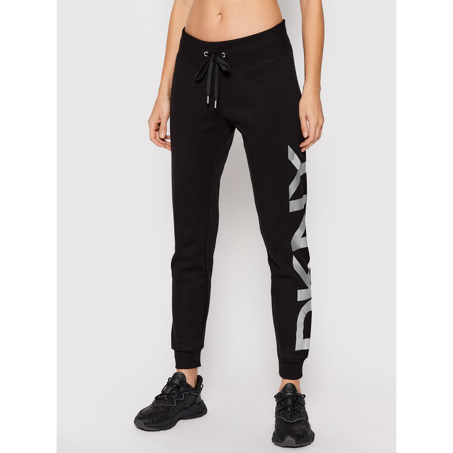 DKNY Sport Pantaloni trening DP1P1251 Negru Regular Fit - Pled.ro