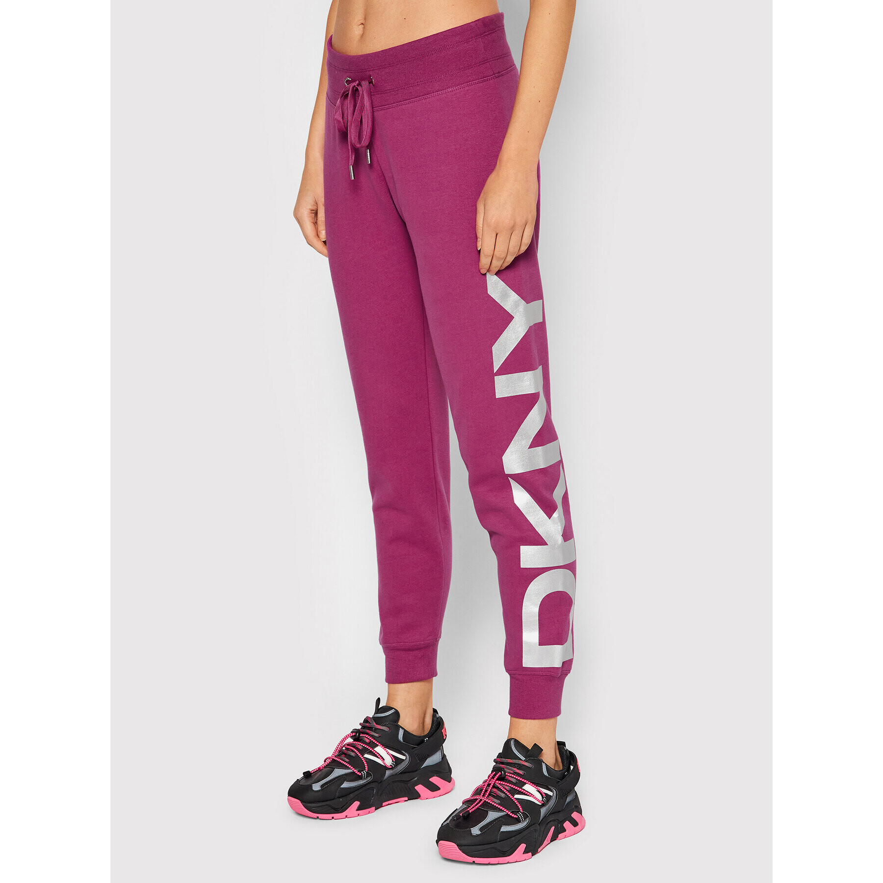 DKNY Sport Pantaloni trening DP1P1251 Violet Regular Fit - Pled.ro