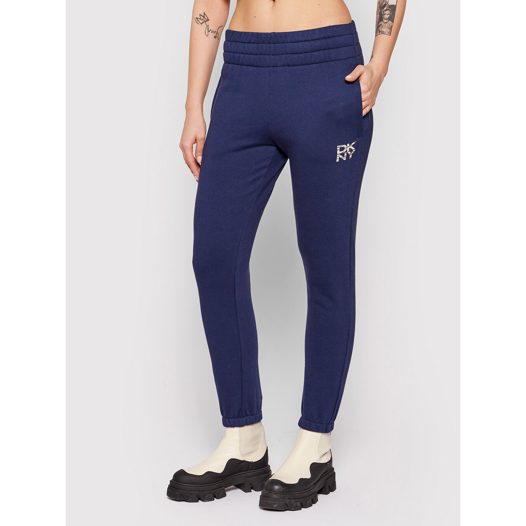 DKNY Sport Pantaloni trening DP1P2716 Bleumarin Regular Fit - Pled.ro