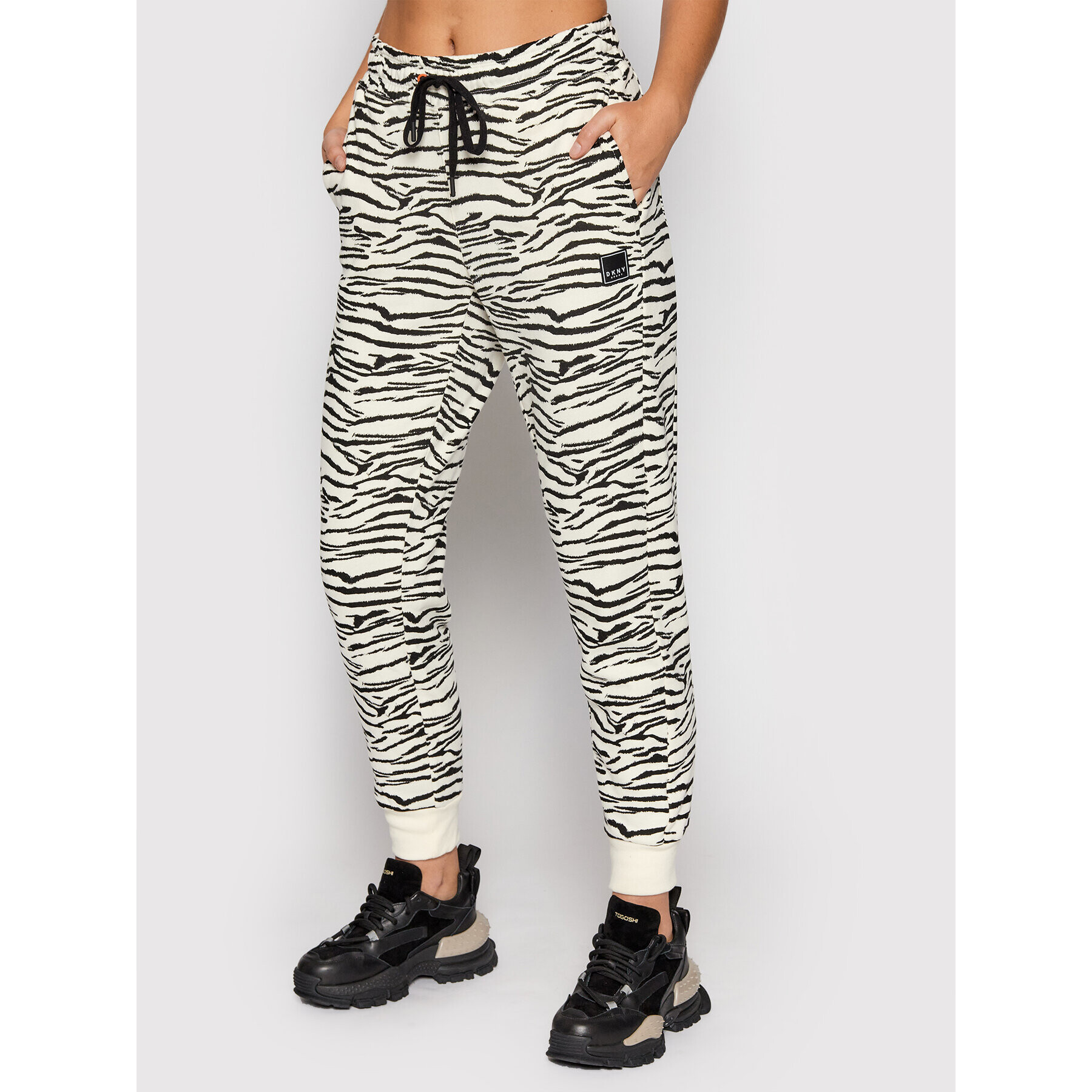 DKNY Sport Pantaloni trening DP1P2729 Bej Regular Fit - Pled.ro