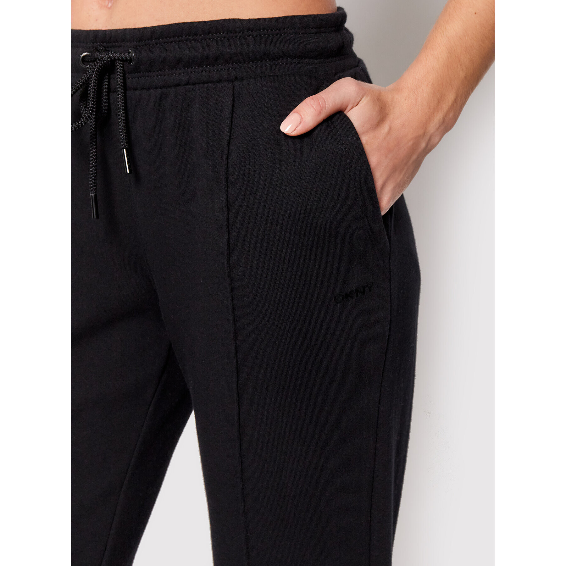 DKNY Sport Pantaloni trening DP1P2743 Negru Regular Fit - Pled.ro