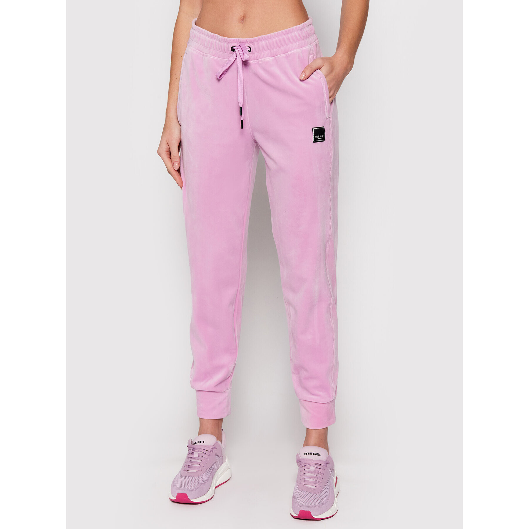 DKNY Sport Pantaloni trening DP1P2745 Roz Regular Fit - Pled.ro