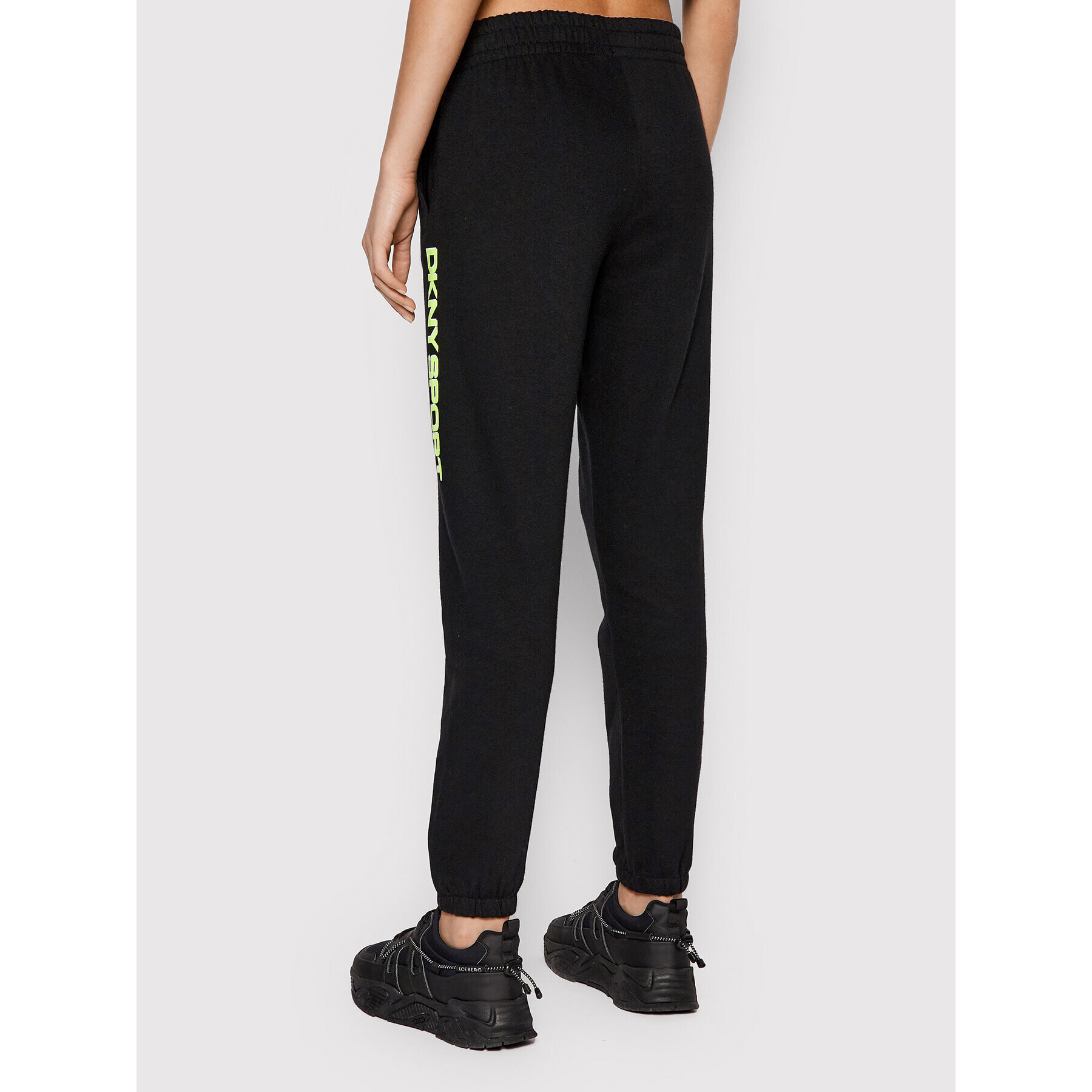 DKNY Sport Pantaloni trening DP1P2823 Negru Regular Fit - Pled.ro