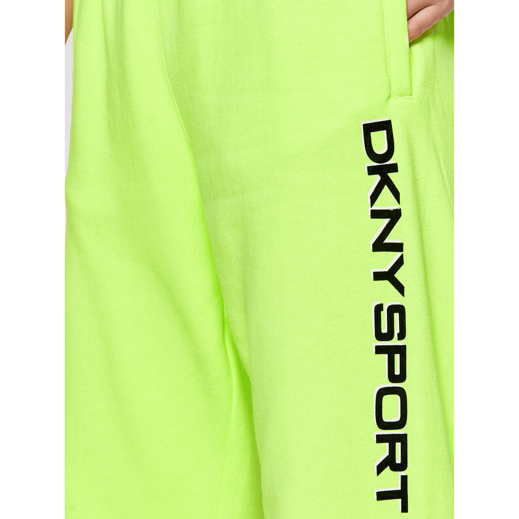 DKNY Sport Pantaloni trening DP1P2823 Verde Regular Fit - Pled.ro