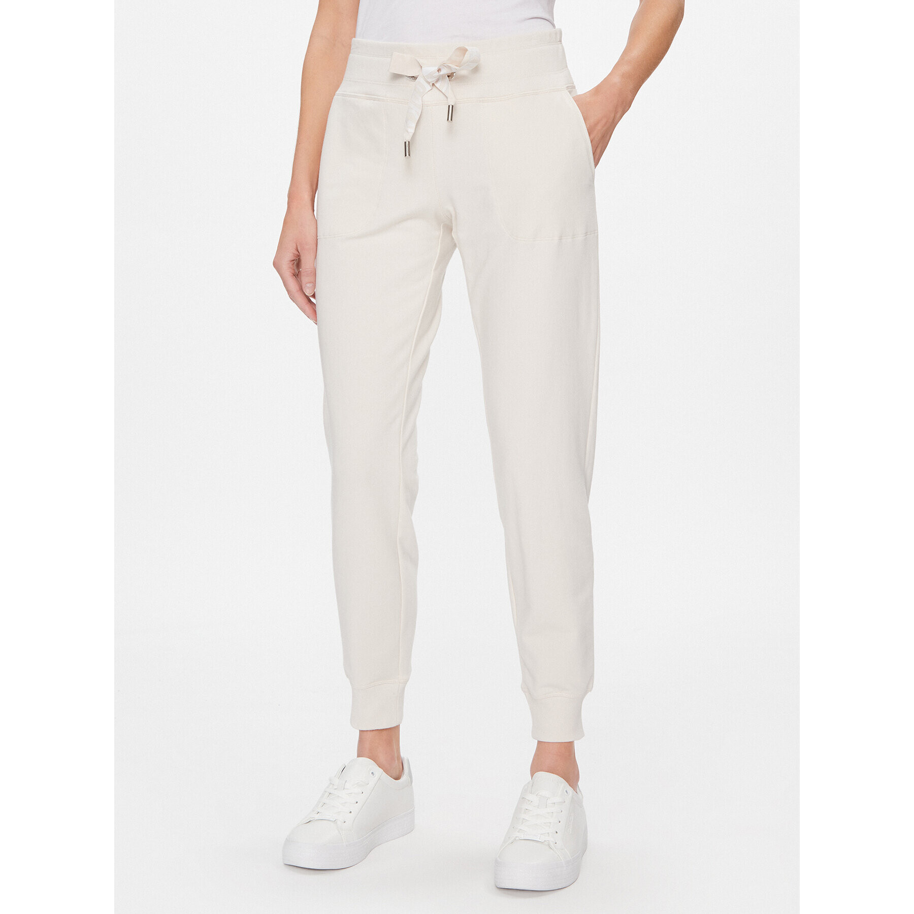 DKNY Sport Pantaloni trening DP2P1917 Bej Classic Fit - Pled.ro