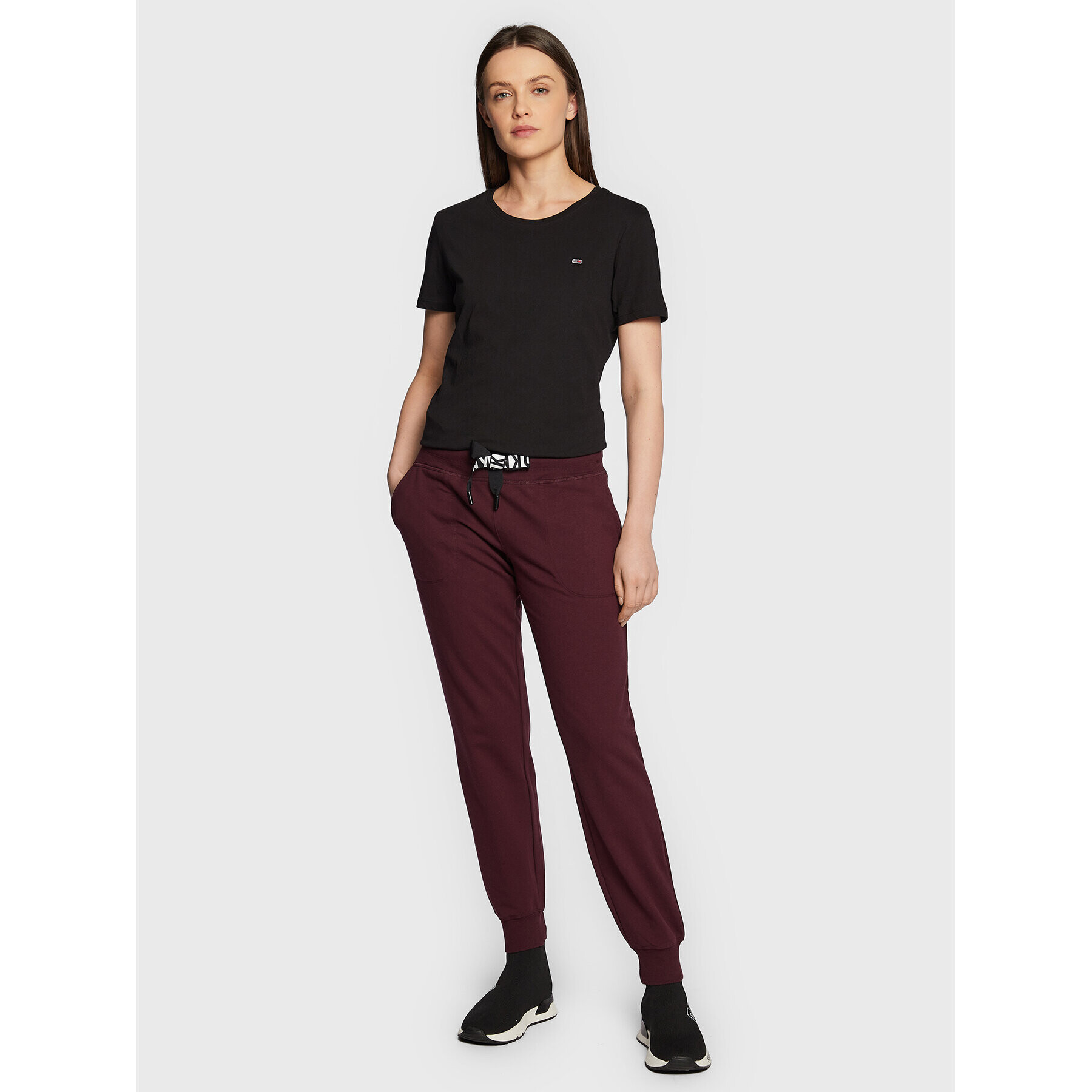 DKNY Sport Pantaloni trening DP2P1917 Violet Regular Fit - Pled.ro