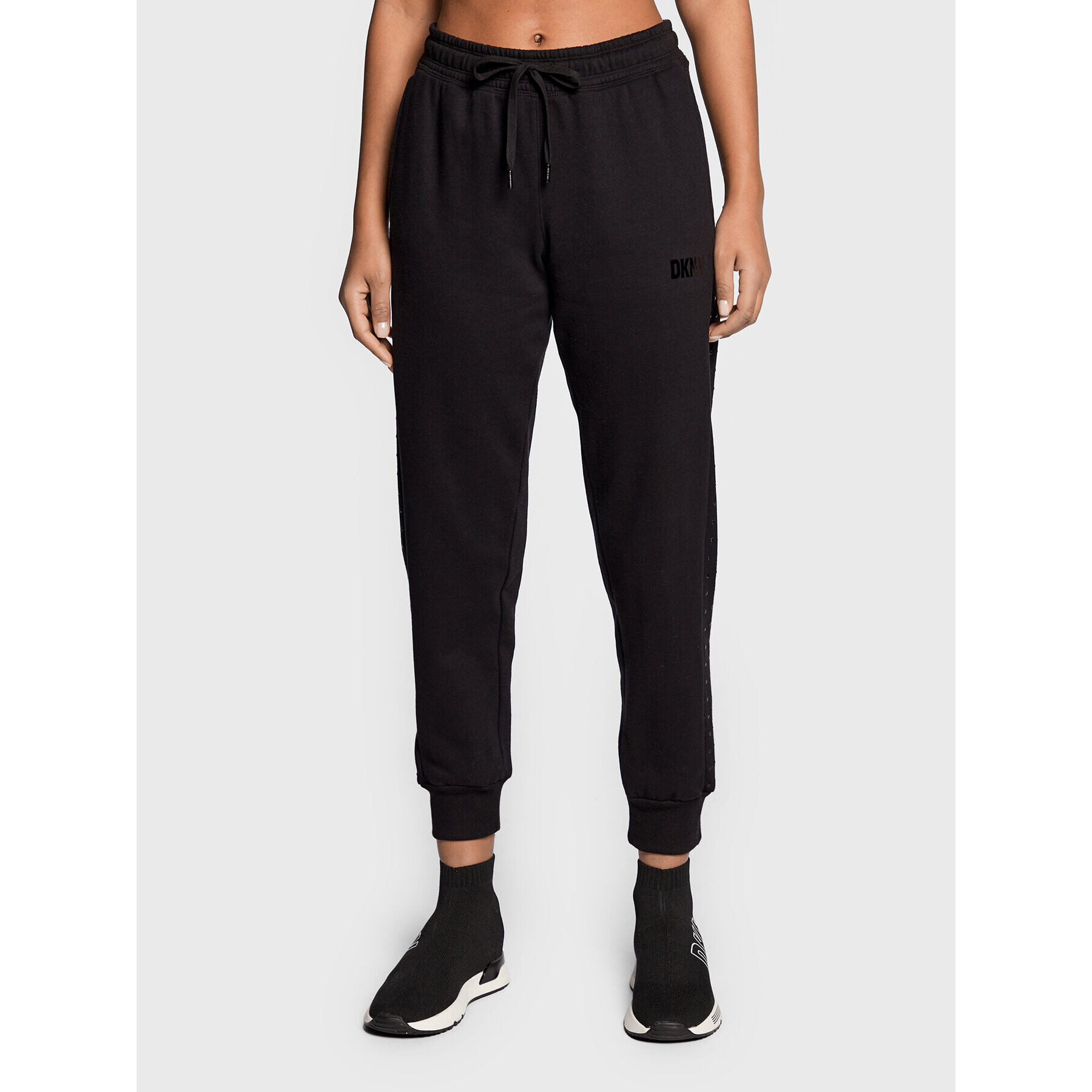 DKNY Sport Pantaloni trening DP2P2250 Negru Regular Fit - Pled.ro