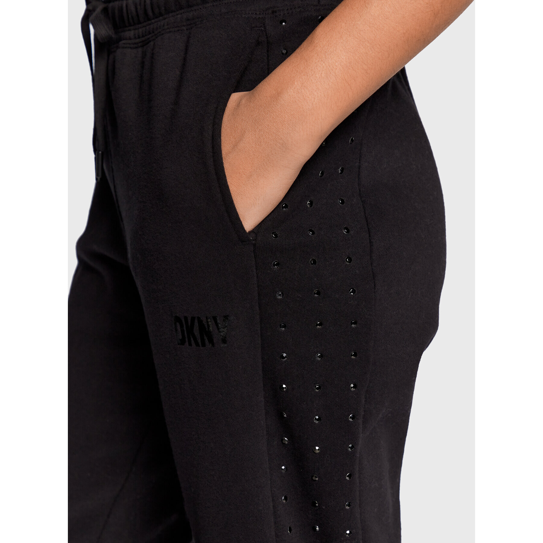 DKNY Sport Pantaloni trening DP2P2250 Negru Regular Fit - Pled.ro