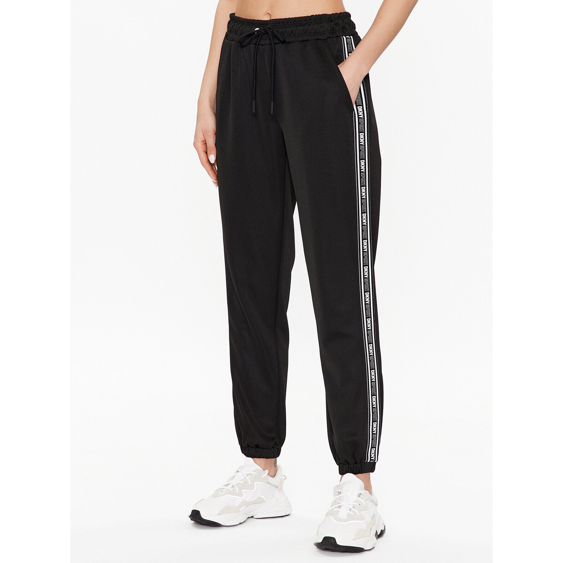 DKNY Sport Pantaloni trening DP2P3170 Negru Classic Fit - Pled.ro