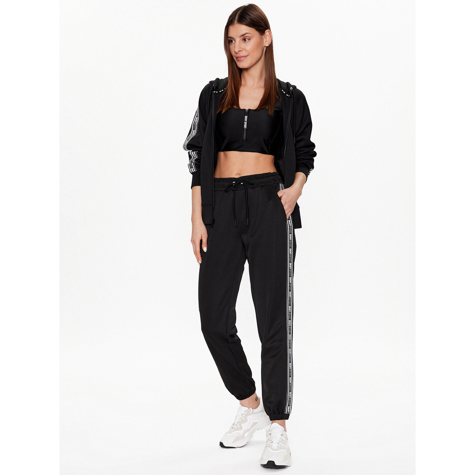 DKNY Sport Pantaloni trening DP2P3170 Negru Classic Fit - Pled.ro