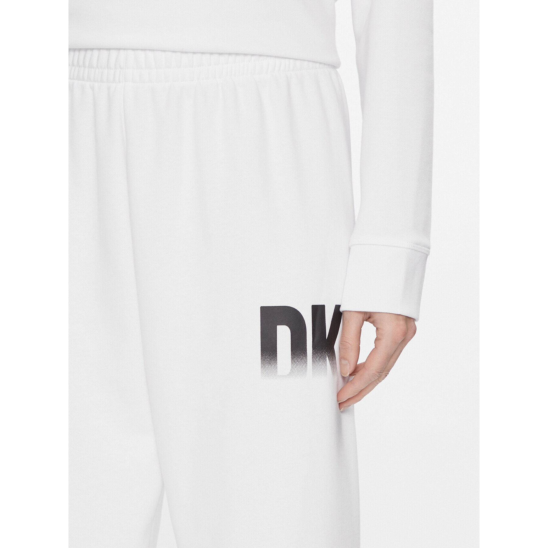 DKNY Sport Pantaloni trening DP3P3379 Alb Relaxed Fit - Pled.ro