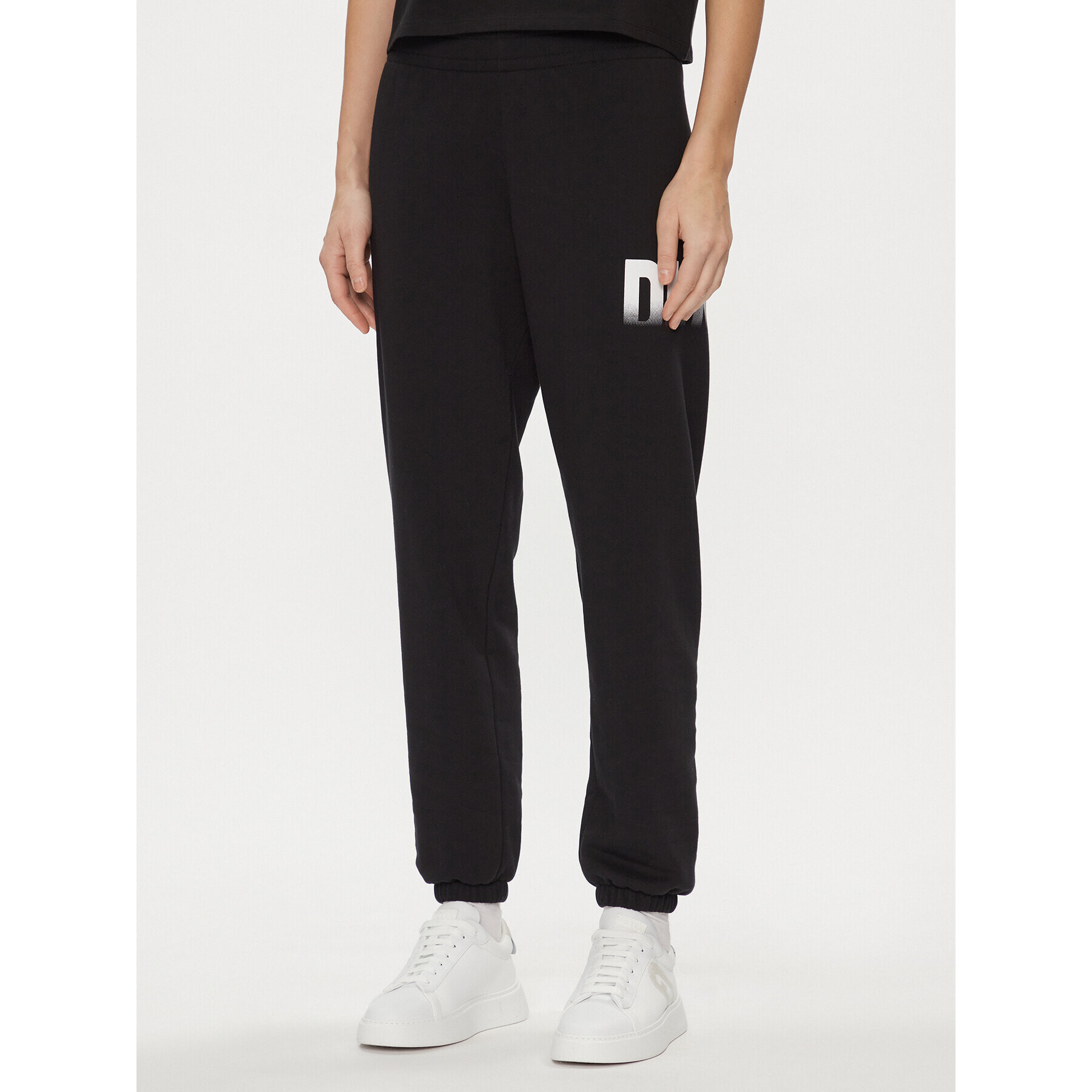 DKNY Sport Pantaloni trening DP3P3379 Negru Relaxed Fit - Pled.ro