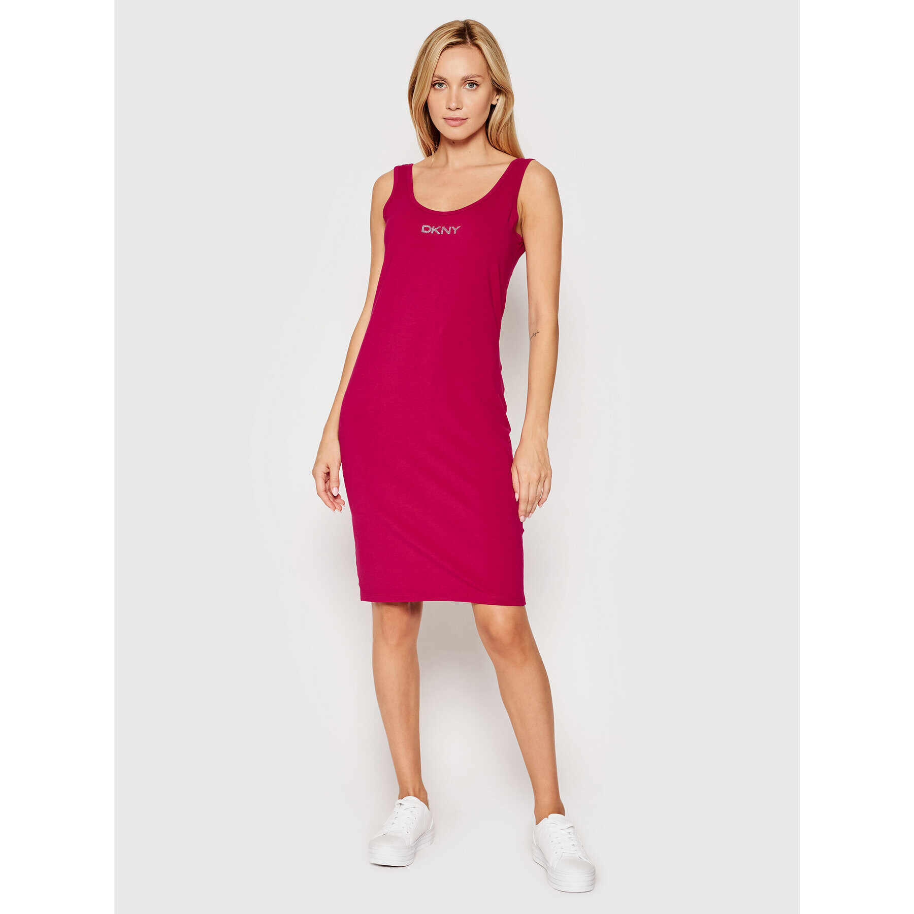 DKNY Sport Rochie de zi DP1D4465 Roz Slim Fit - Pled.ro