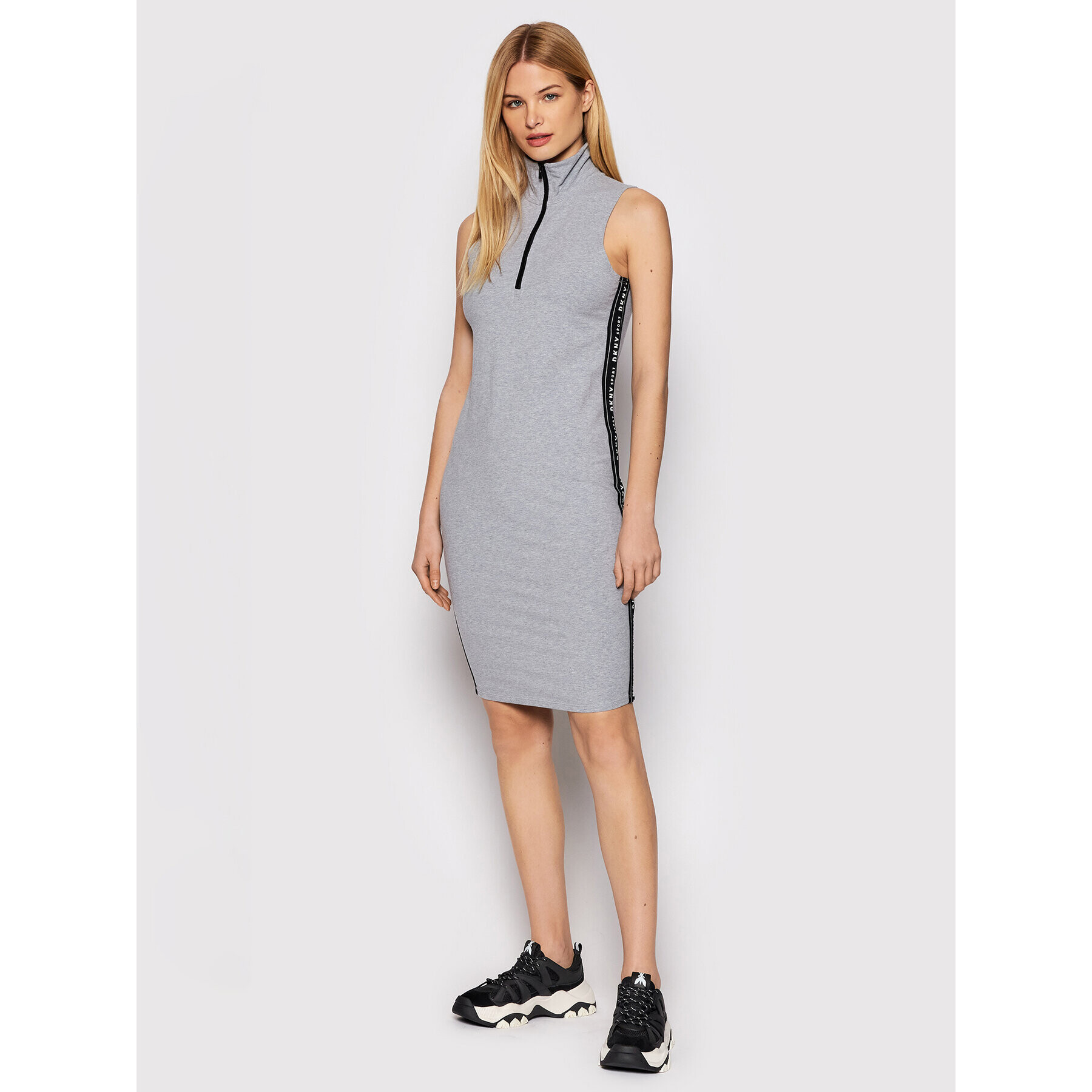 DKNY Sport Rochie de zi DP9D4253 Gri Slim Fit - Pled.ro