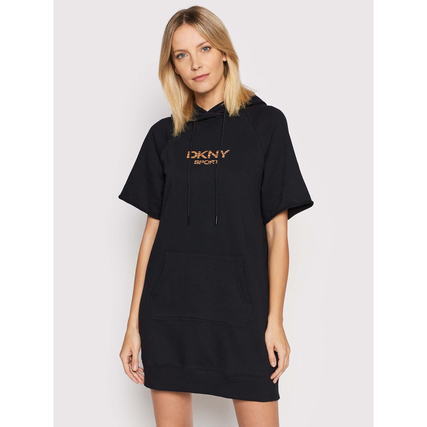 DKNY Sport Rochie tricotată DP1D4494 Negru Regular Fit - Pled.ro