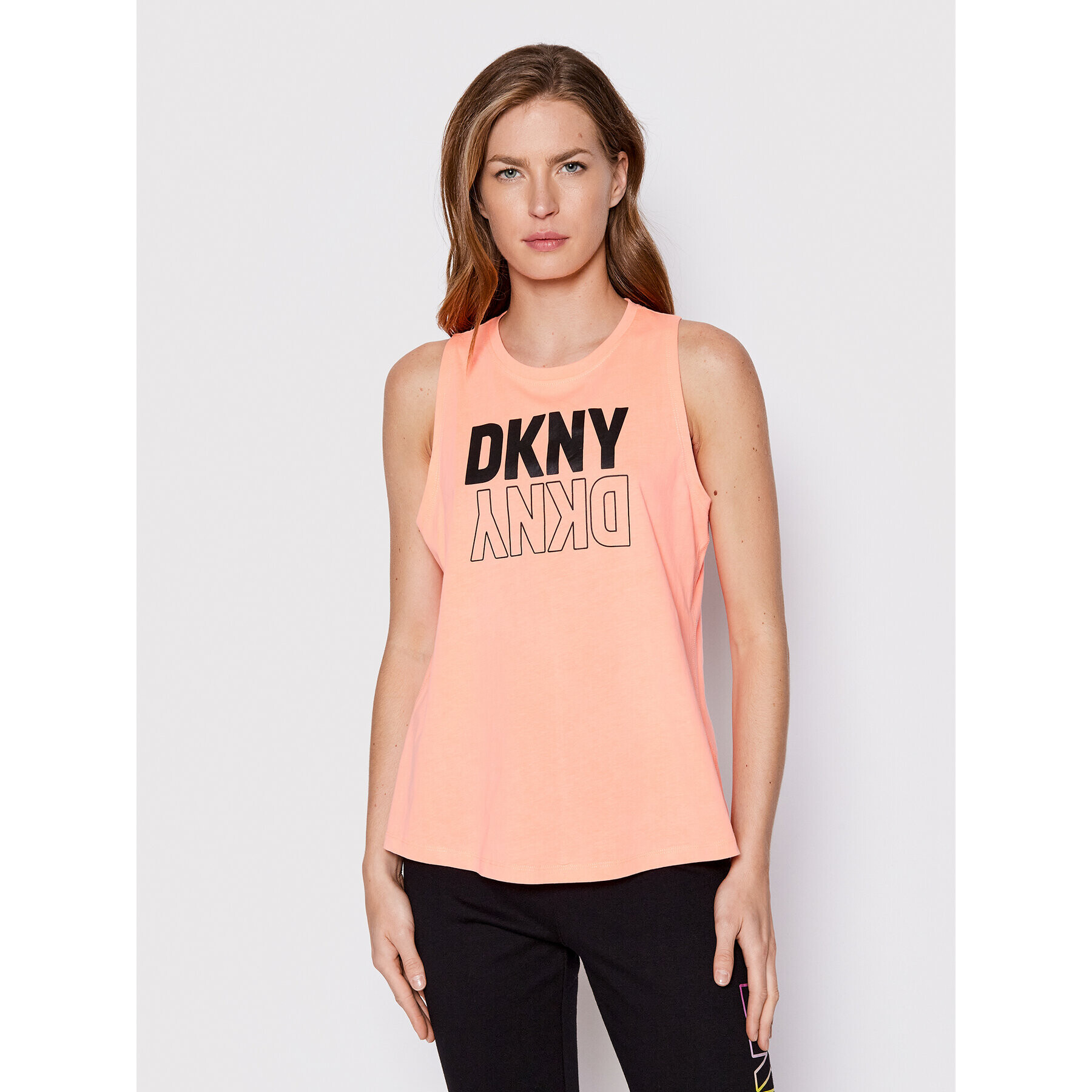 DKNY Sport Top DP2T8765 Portocaliu Regular Fit - Pled.ro