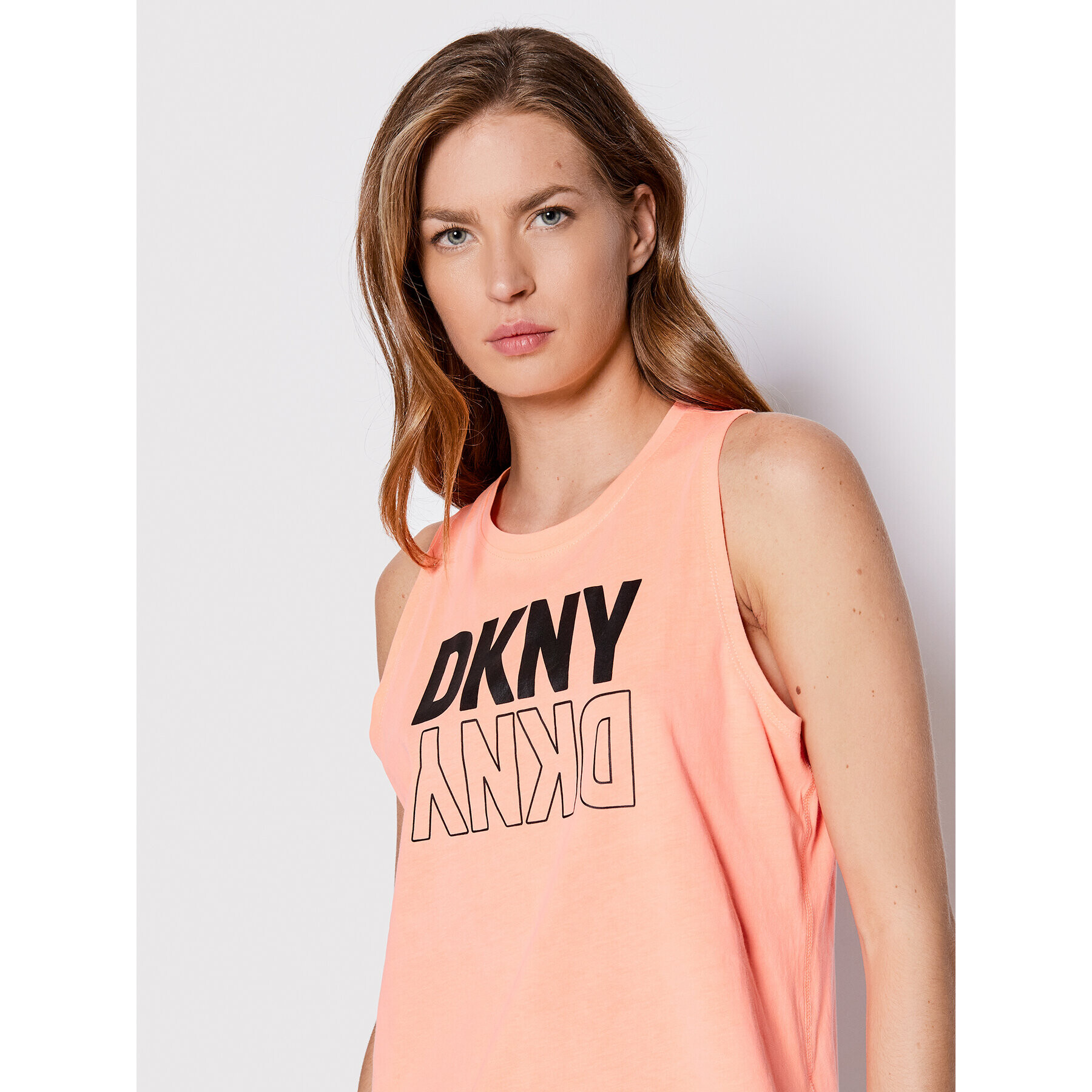 DKNY Sport Top DP2T8765 Portocaliu Regular Fit - Pled.ro