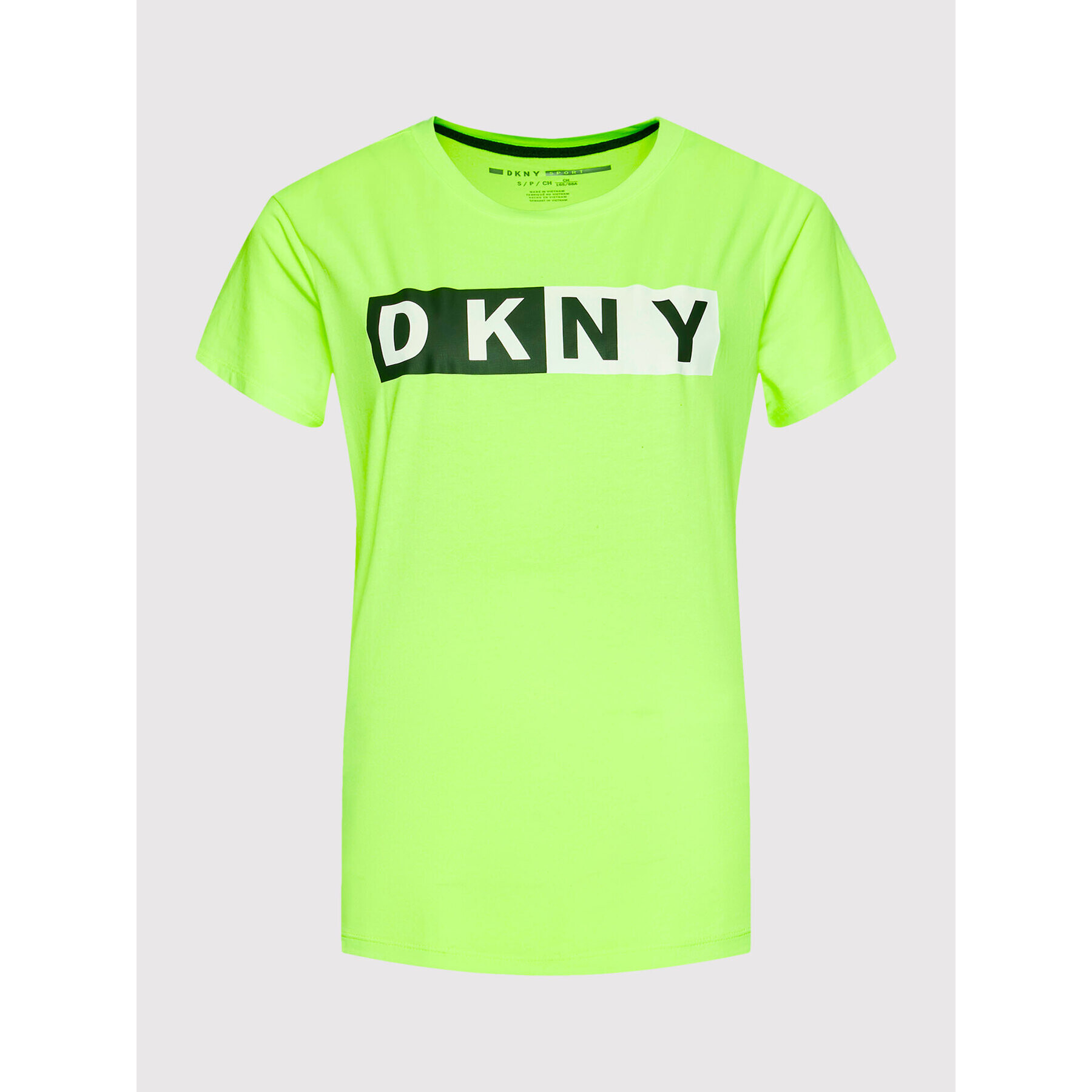 DKNY Sport Tricou DP1T5894 Verde Regular Fit - Pled.ro