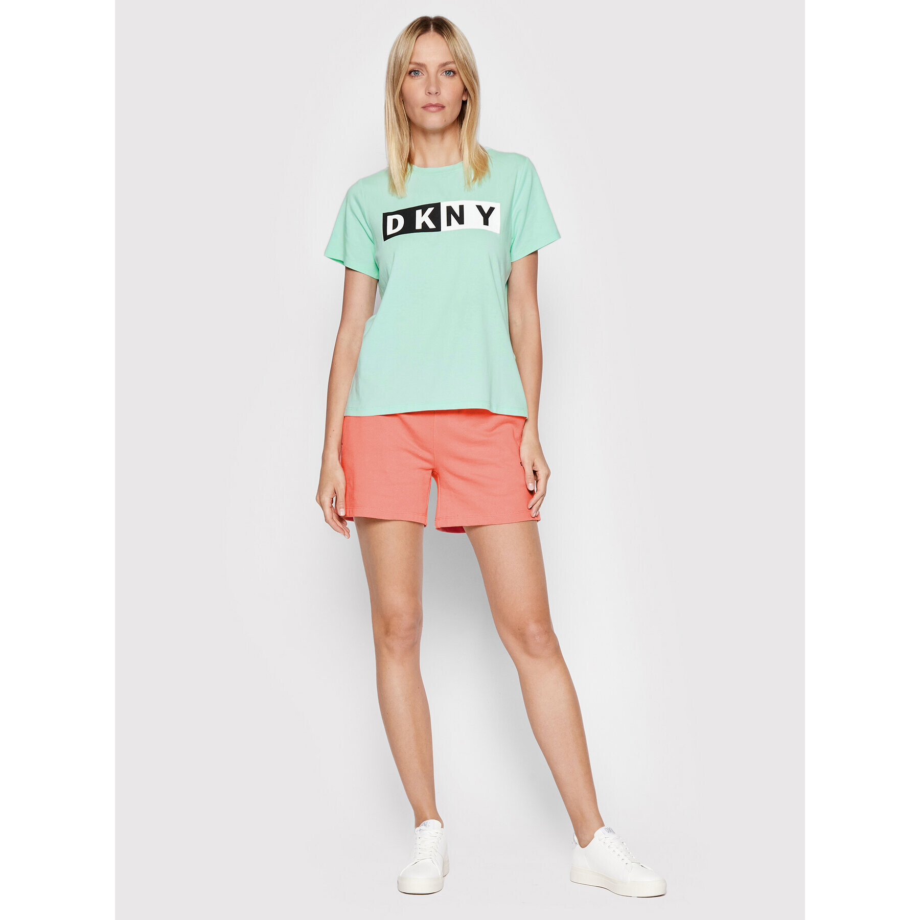 DKNY Sport Tricou DP1T5894 Verde Regular Fit - Pled.ro