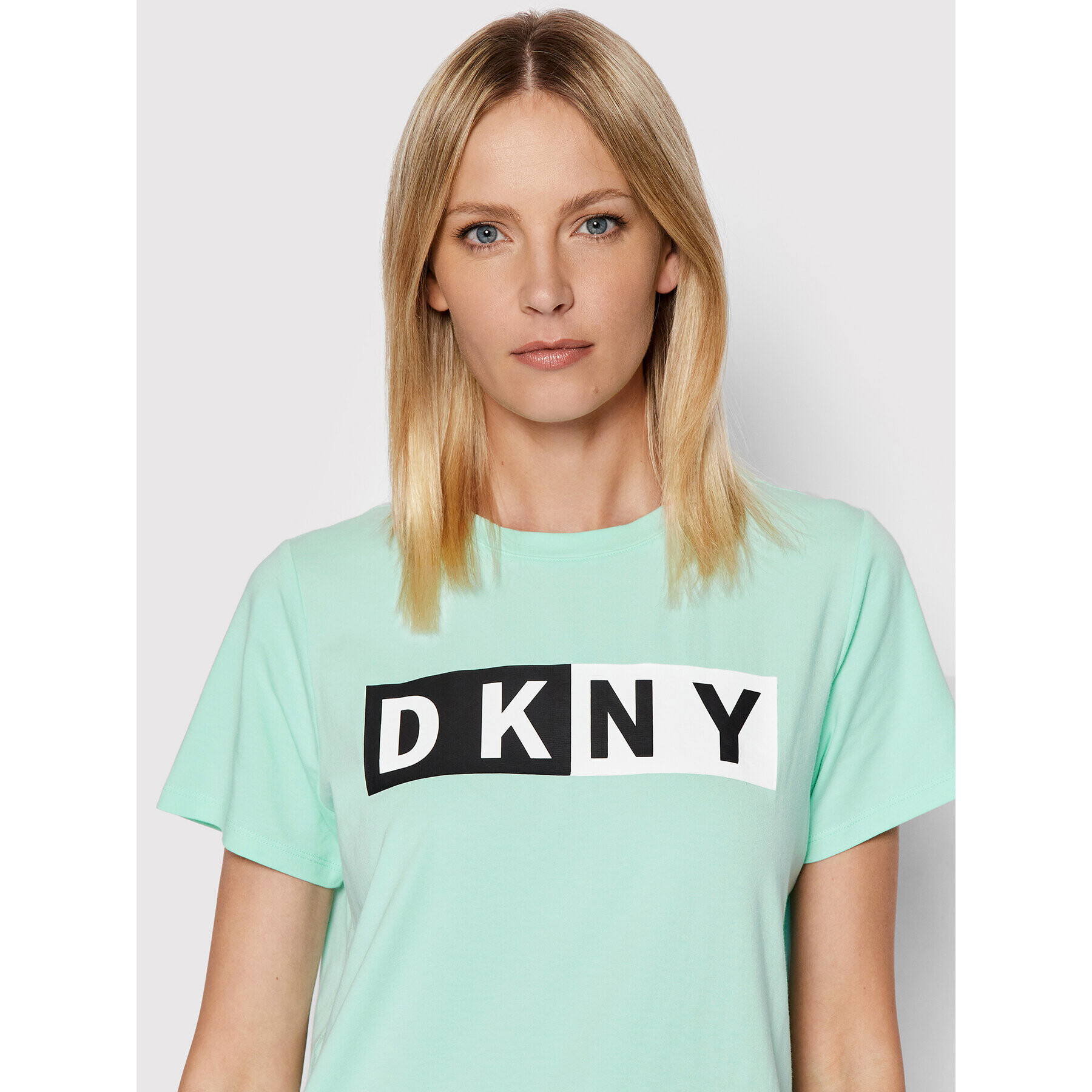 DKNY Sport Tricou DP1T5894 Verde Regular Fit - Pled.ro