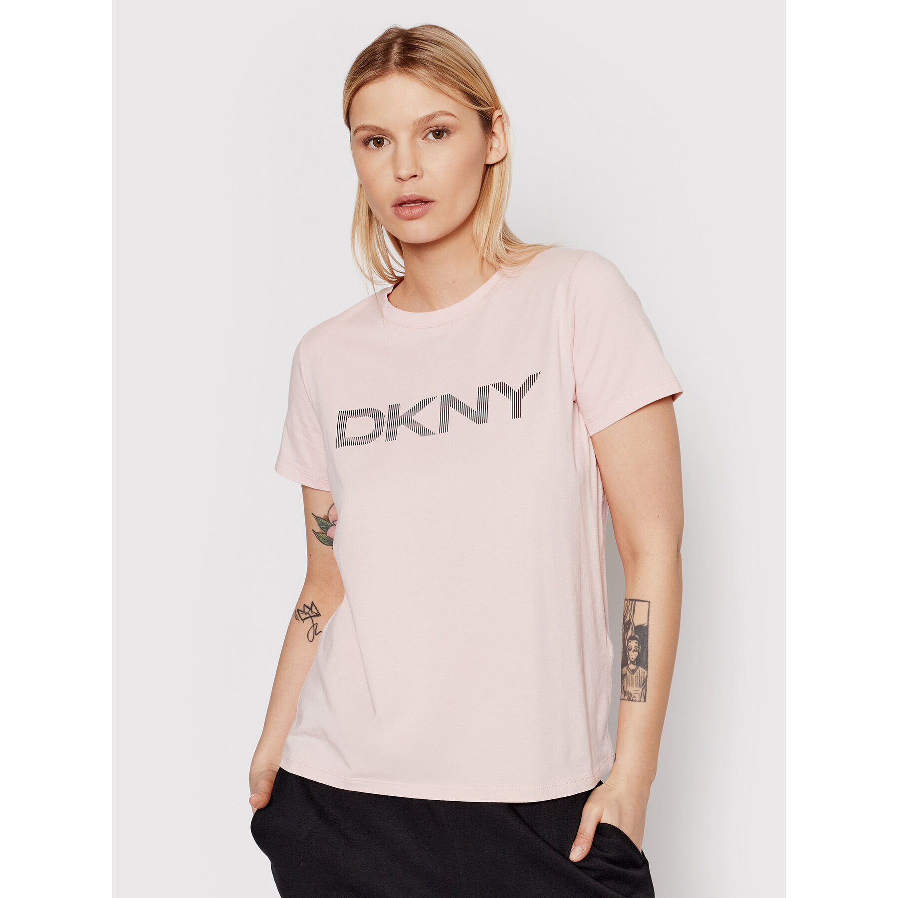 DKNY Sport Tricou DP1T6749 Roz Regular Fit - Pled.ro