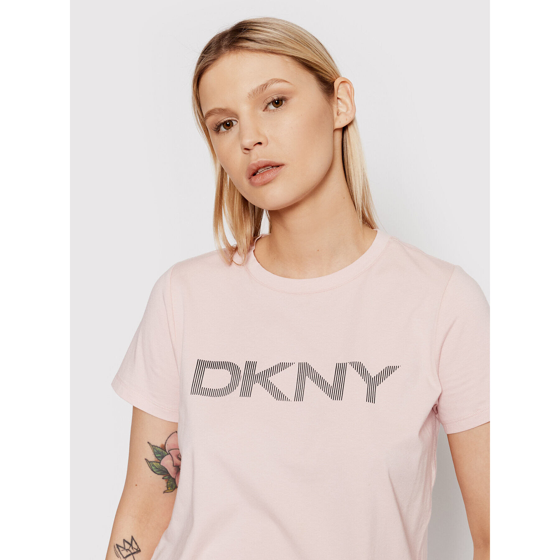 DKNY Sport Tricou DP1T6749 Roz Regular Fit - Pled.ro