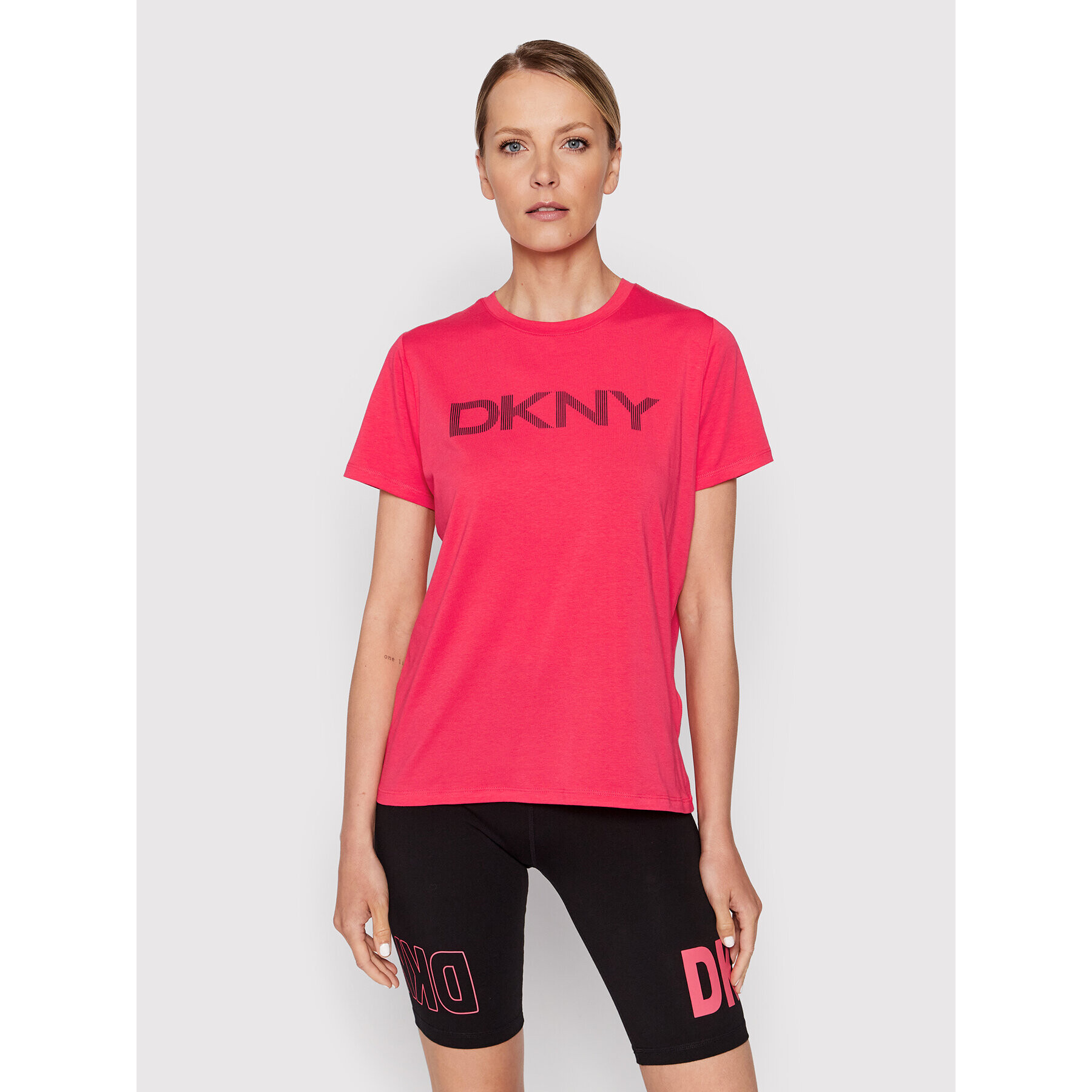 DKNY Sport Tricou DP1T6749 Roz Regular Fit - Pled.ro