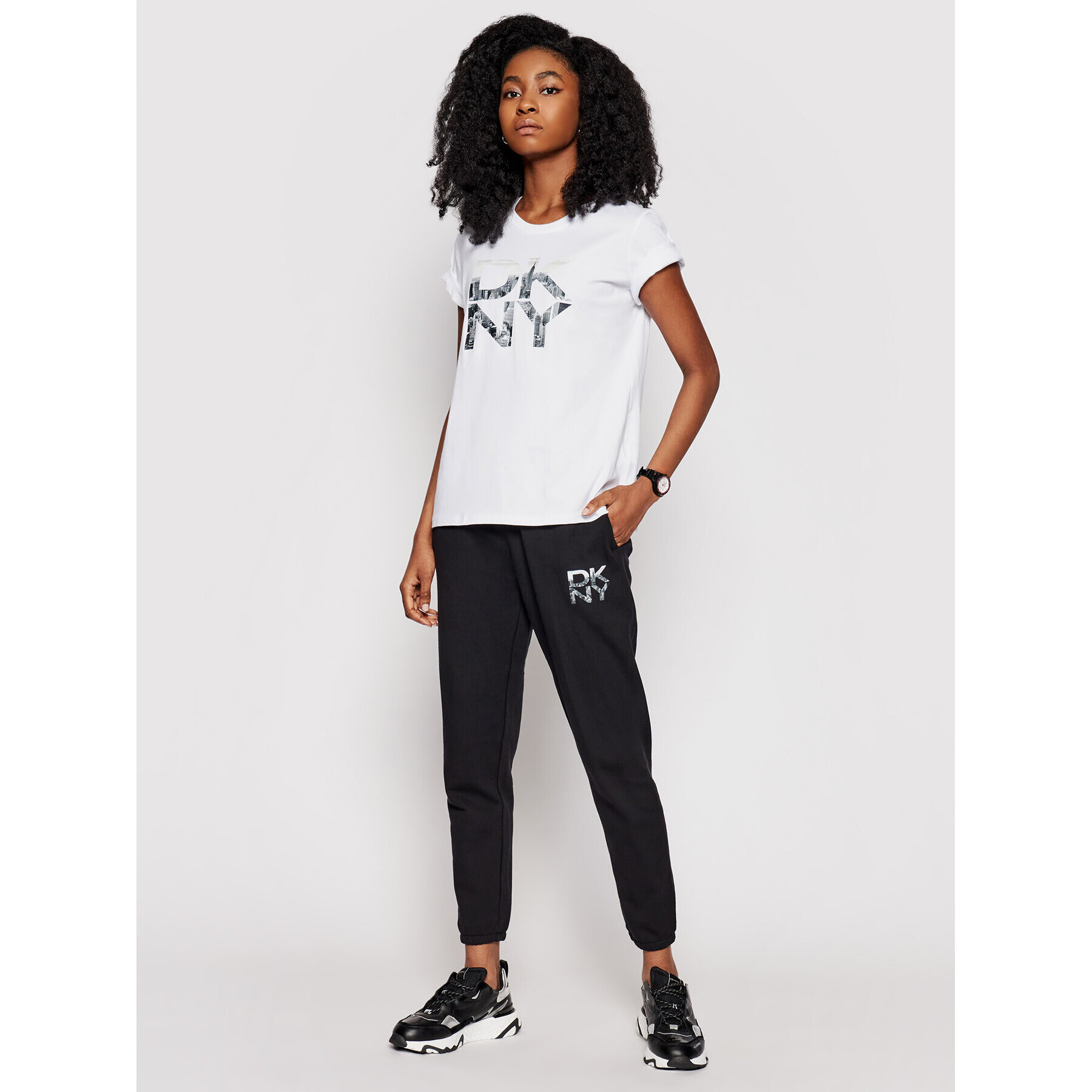 DKNY Sport Tricou DP1T8009 Alb Regular Fit - Pled.ro